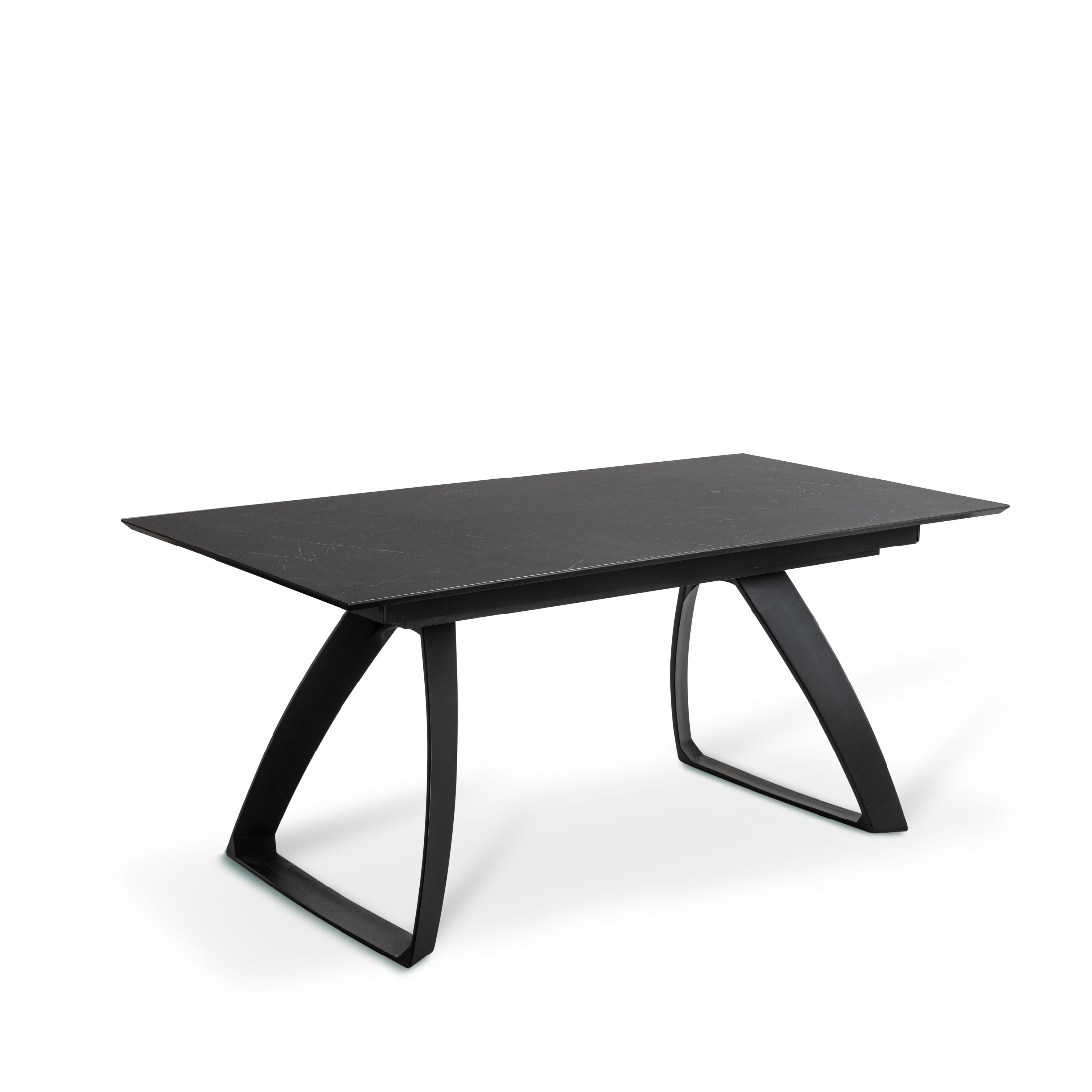 Extendable table "Hugo" HPL top aluminum legs 10 seats 270x90 cm 76h