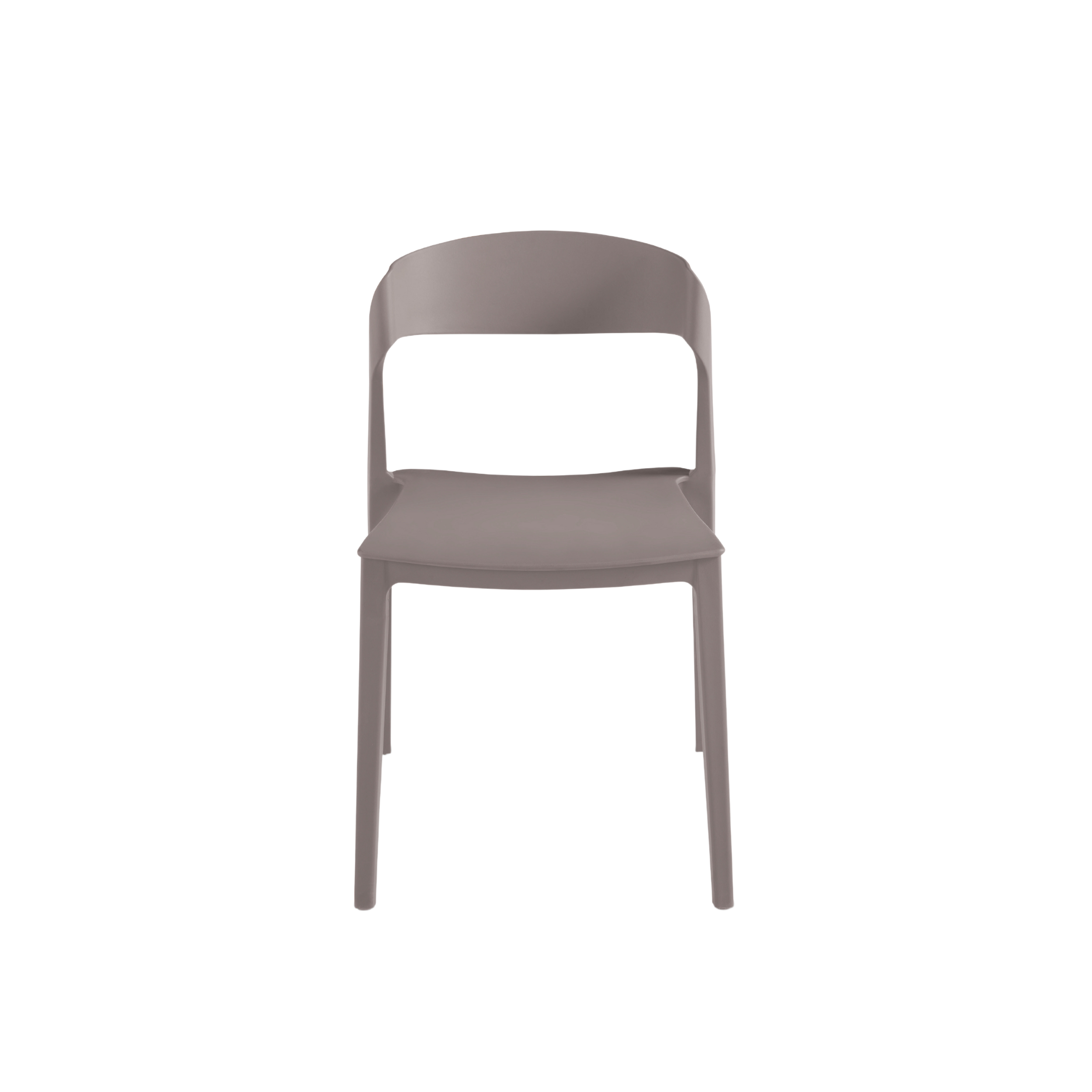 Set of modern stackable dining chairs "Quorathis" in polypropylene cm 49x52 77h