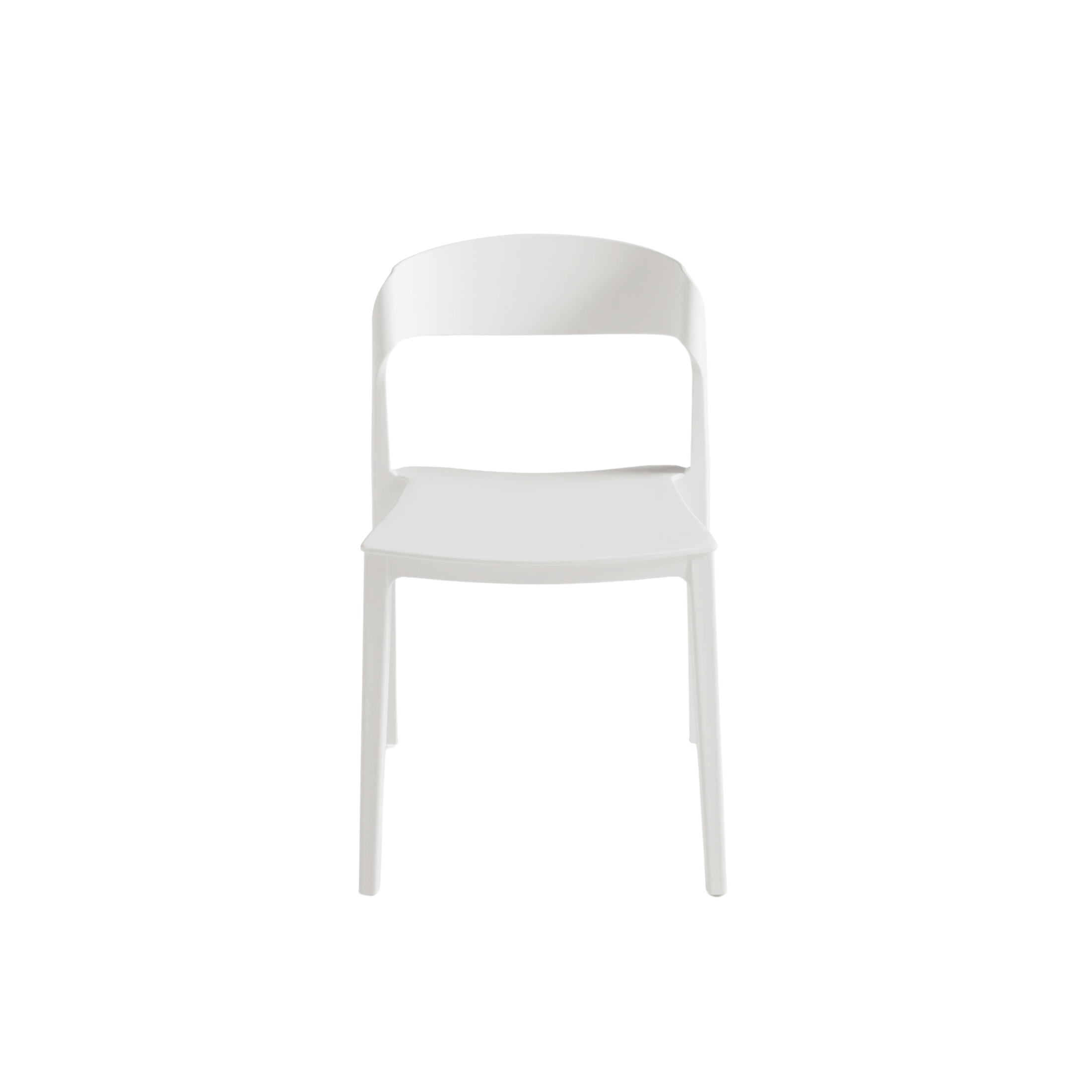 Set of modern stackable dining chairs "Quorathis" in polypropylene cm 49x52 77h