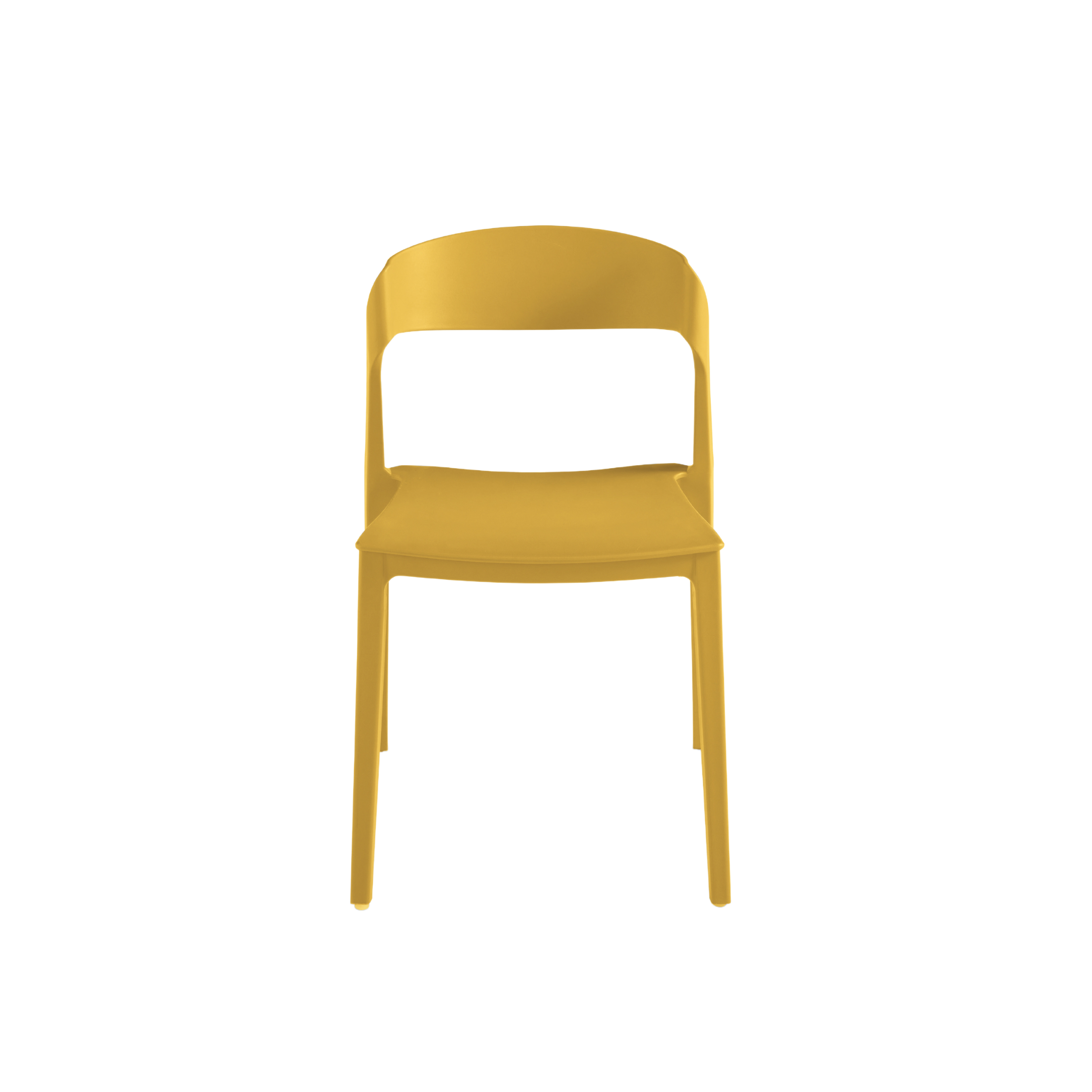 Set of modern stackable dining chairs "Quorathis" in polypropylene cm 49x52 77h