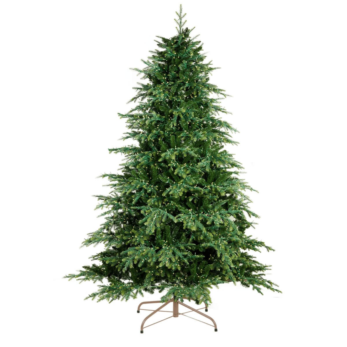 Albero di Natale "Rugiada" con luci LED in PE effetto Real Touch + PVC di altissima qualità - MondoViro