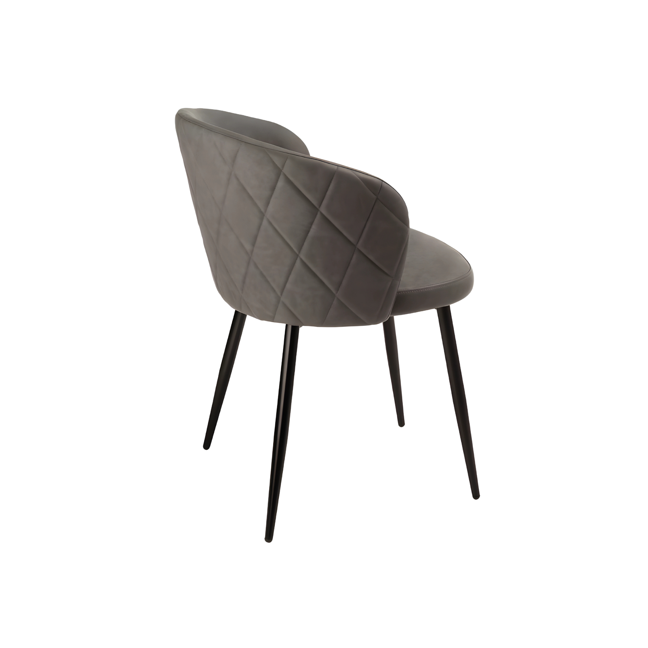 "Boston" dining chair set in eco-leather, 56x55 cm, 78h