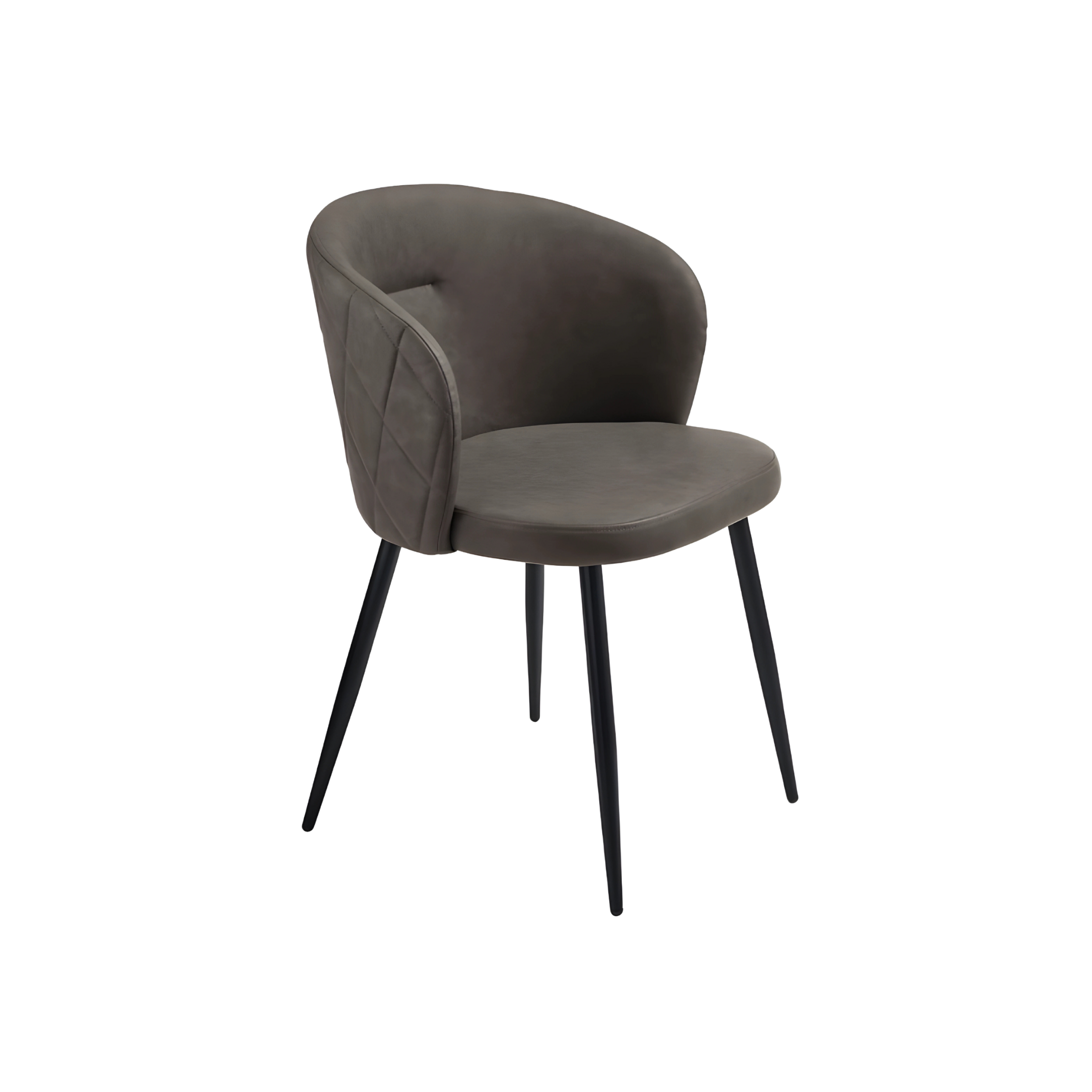 "Boston" dining chair set in eco-leather, 56x55 cm, 78h