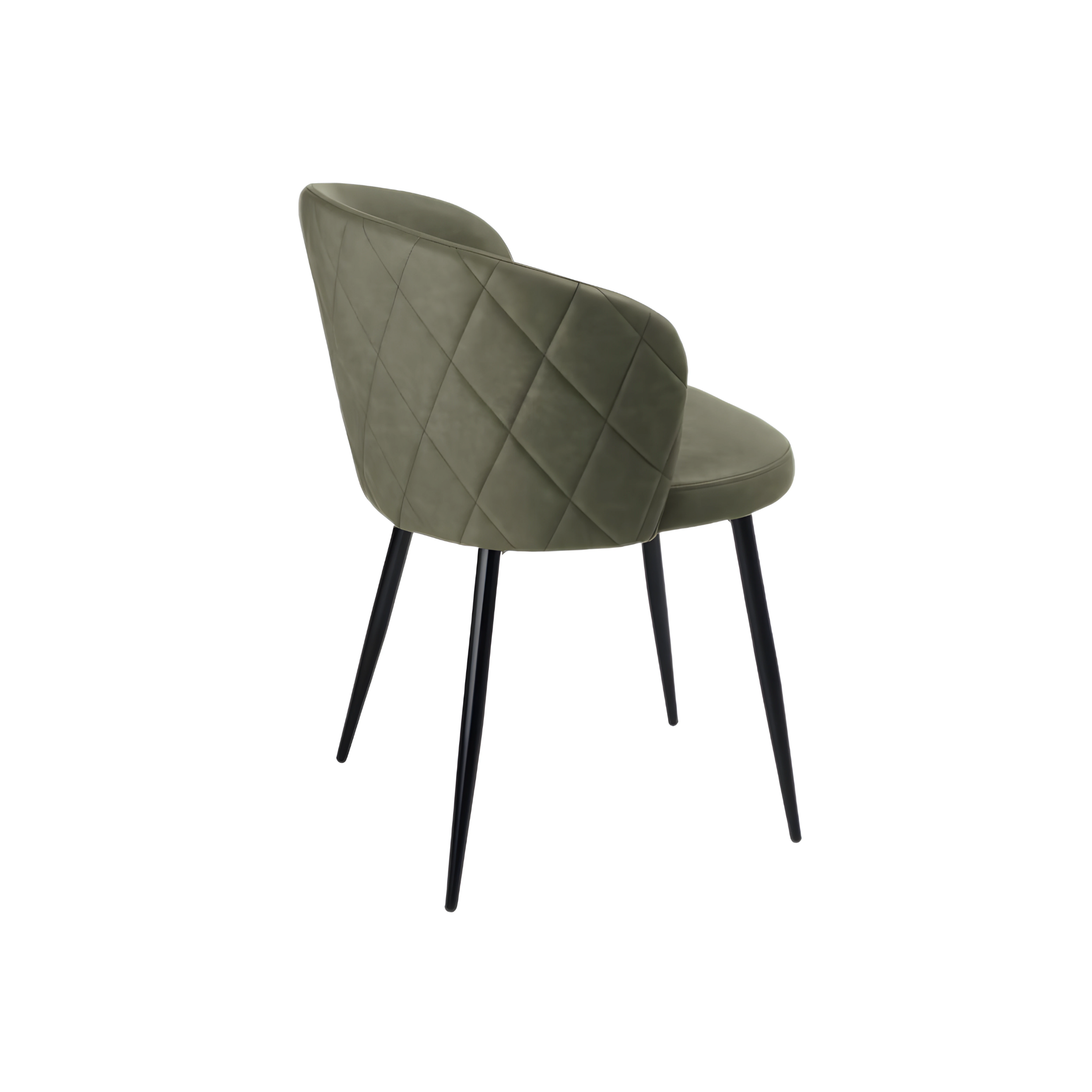 "Boston" dining chair set in eco-leather, 56x55 cm, 78h