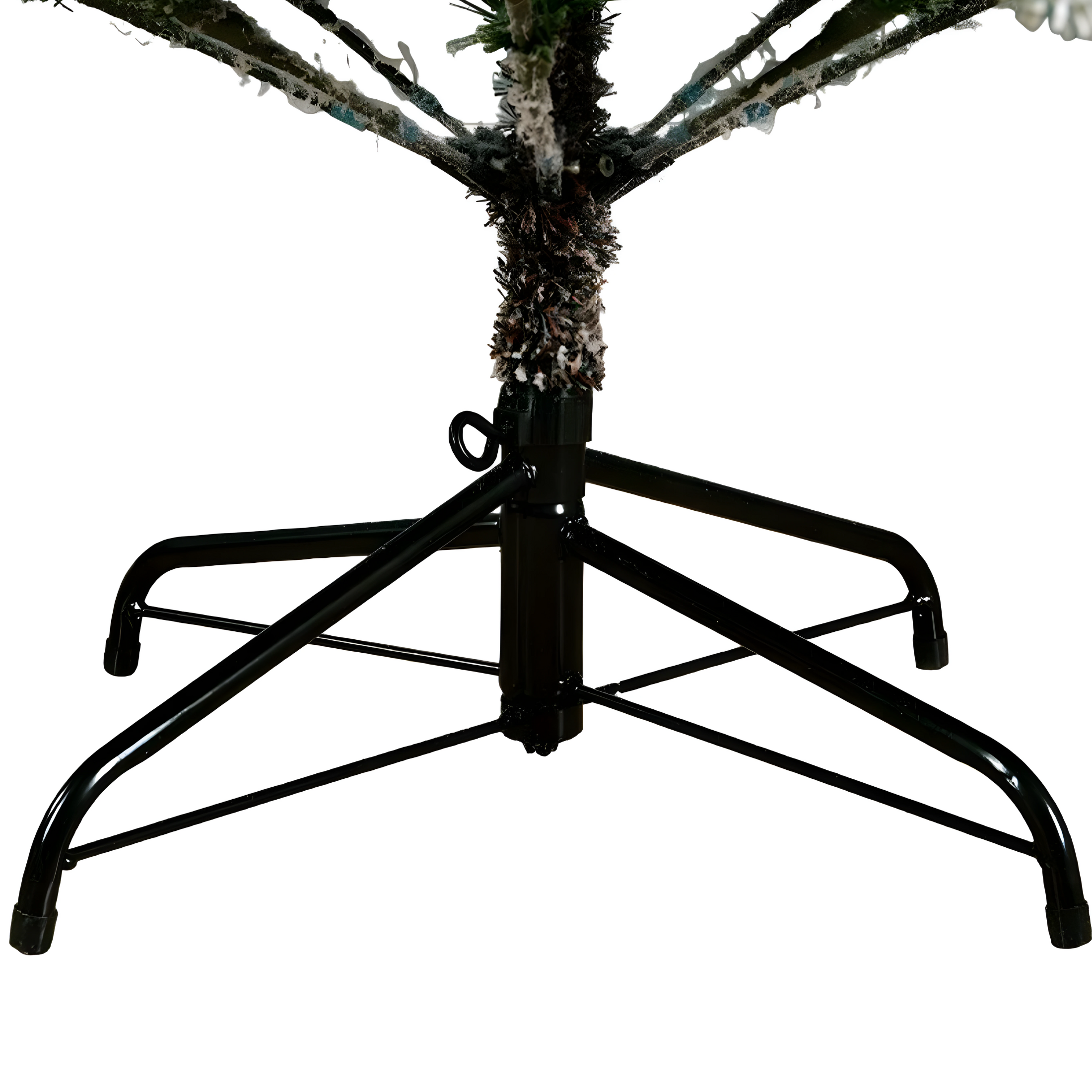 Árbol de Navidad nevado "Sistem flok" con micro LED en PE con efecto Real Touch + PVC + Flock