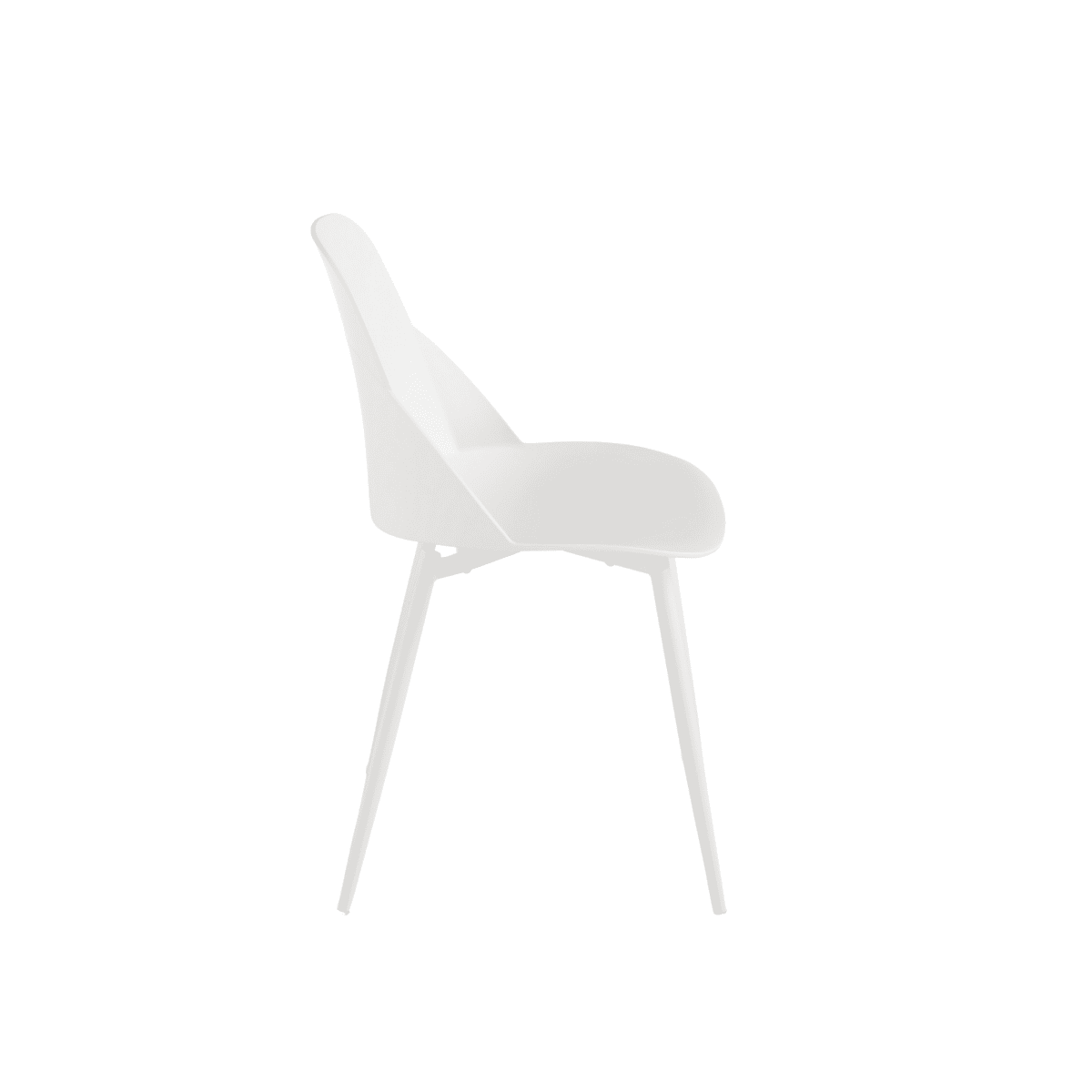 Set di sedie moderne "Solinea" in polipropilene con struttura in metallo cm 44x51 82h - MondoViro