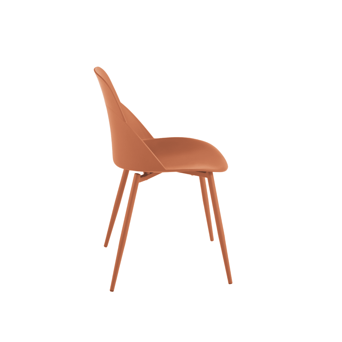 Set di sedie moderne "Solinea" in polipropilene con struttura in metallo cm 44x51 82h - MondoViro