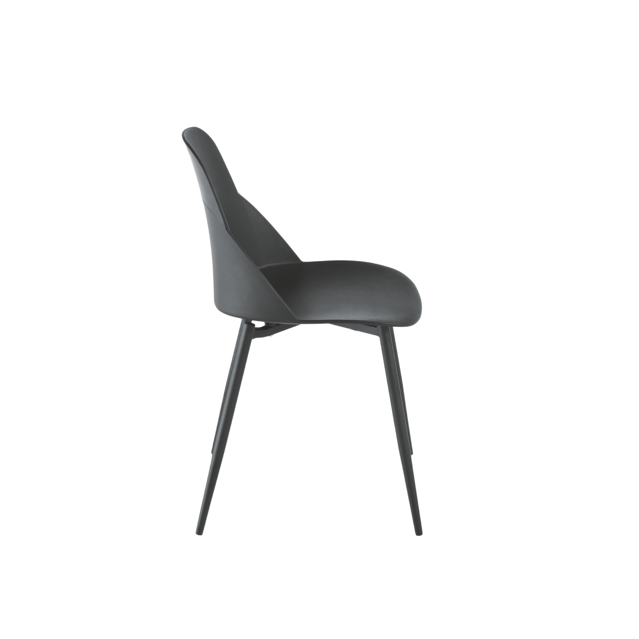 Set of modern "Solinea" chairs in polypropylene with metal frame cm 44x51 82h