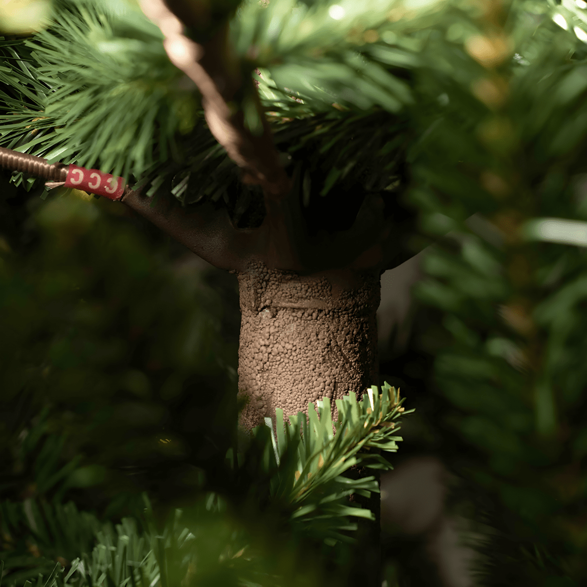 Albero di Natale "Rudolph" con Led e tronco marrone 80% PE effetto Real Touch - MondoViro