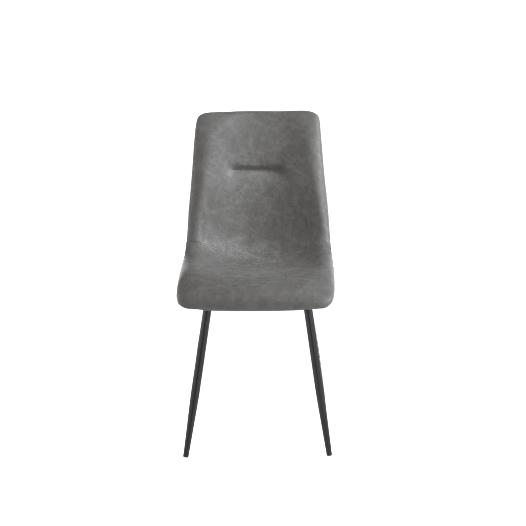Set of modern padded dining chairs "Zaren" in eco-leather, 45x59 cm, 90 cm high.