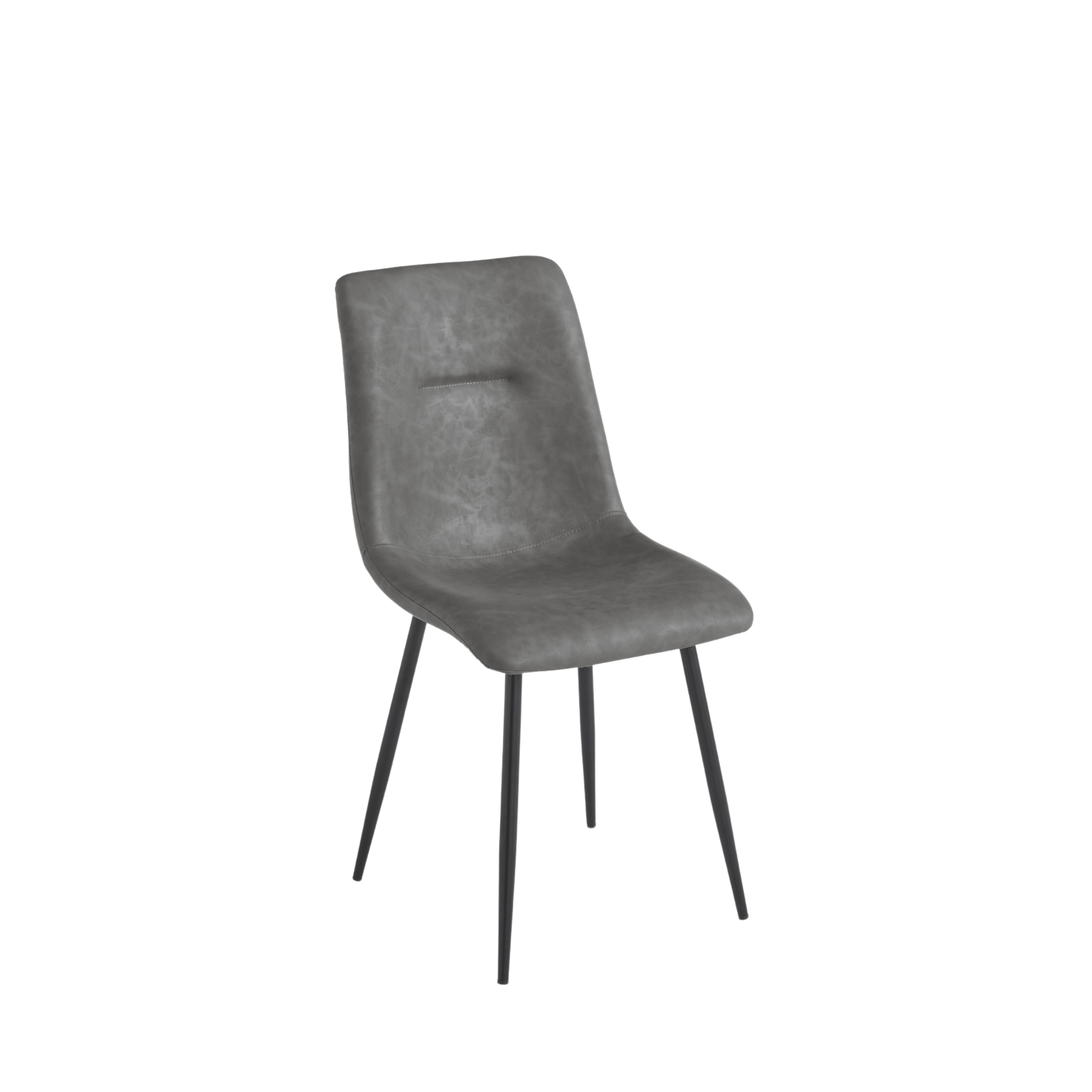 Set of modern padded dining chairs "Zaren" in eco-leather, 45x59 cm, 90 cm high.