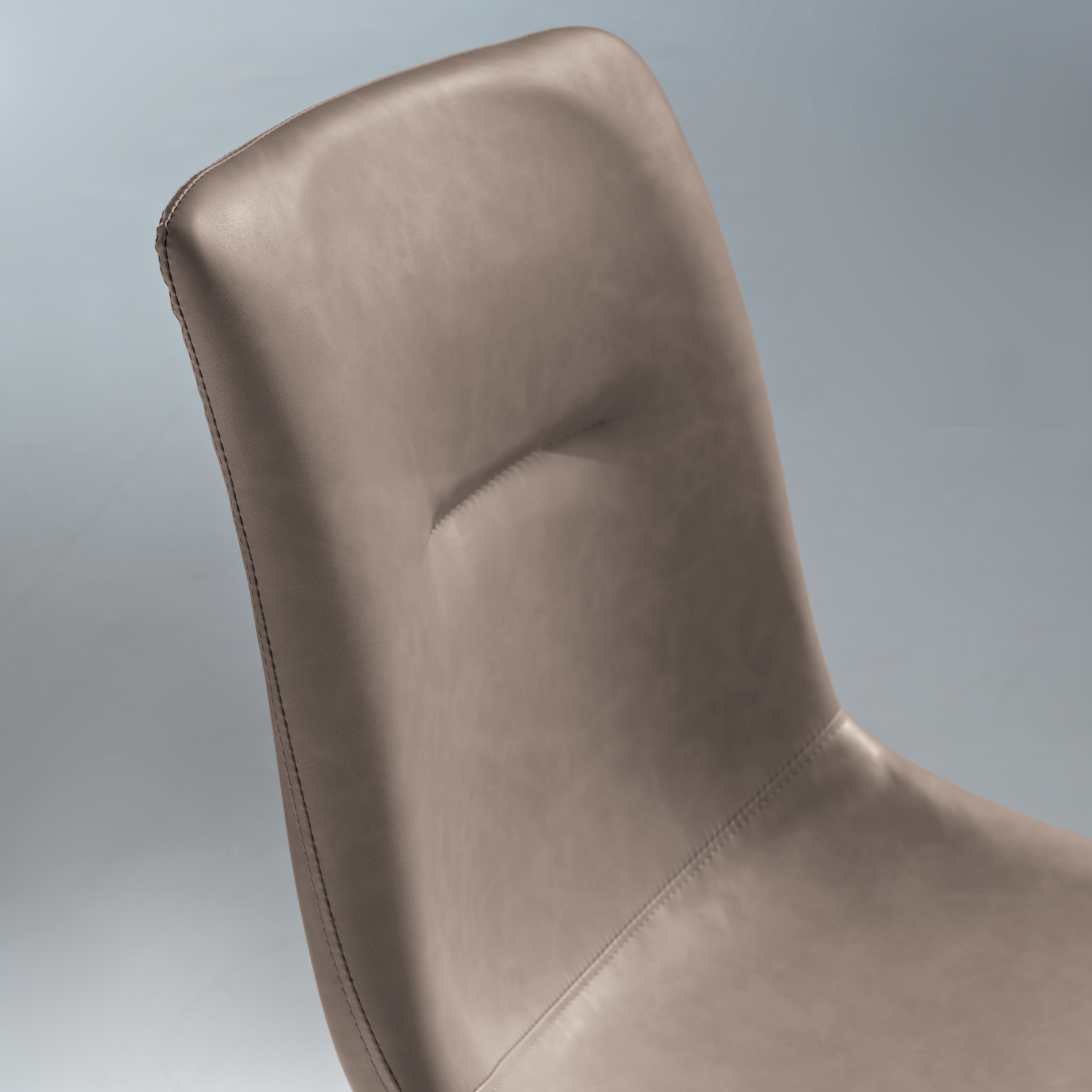 Set of modern padded dining chairs "Zaren" in eco-leather, 45x59 cm, 90 cm high.