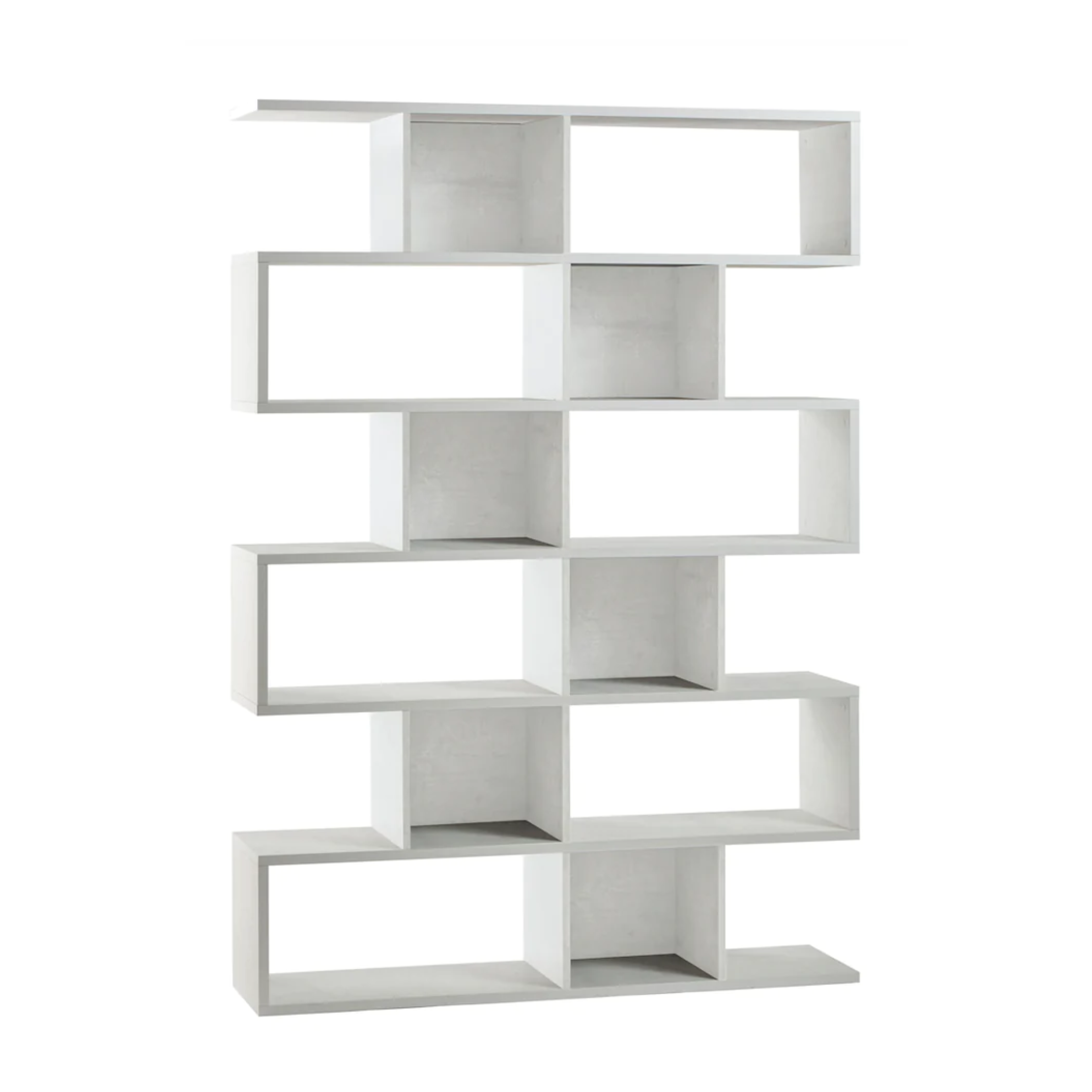 "Freud" modern modular 6-tier dividing bookcase, 150x37 cm, 215 cm high