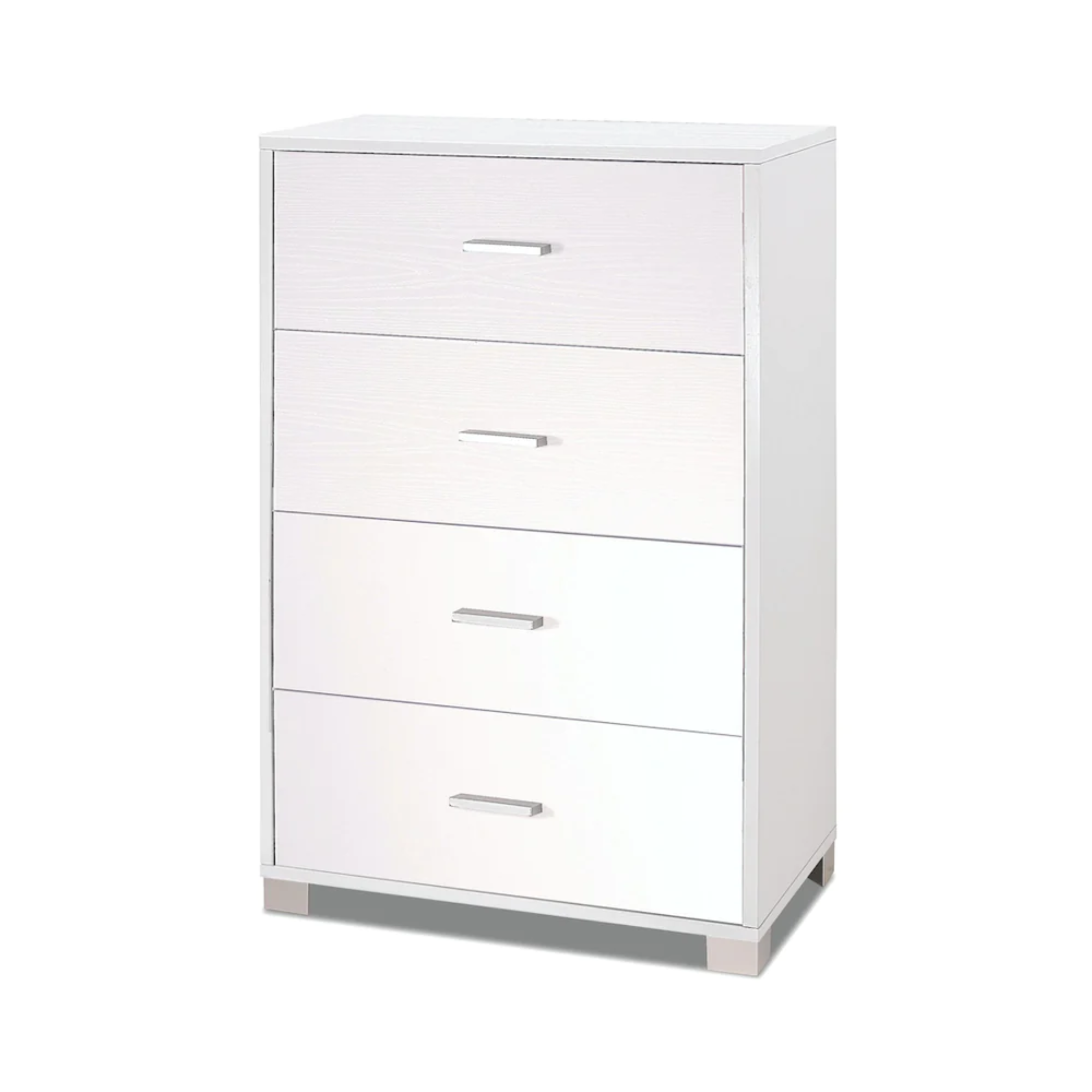 "Clara" 4-drawer wooden cabinet with feet, 70x41 cm, 112 cm high