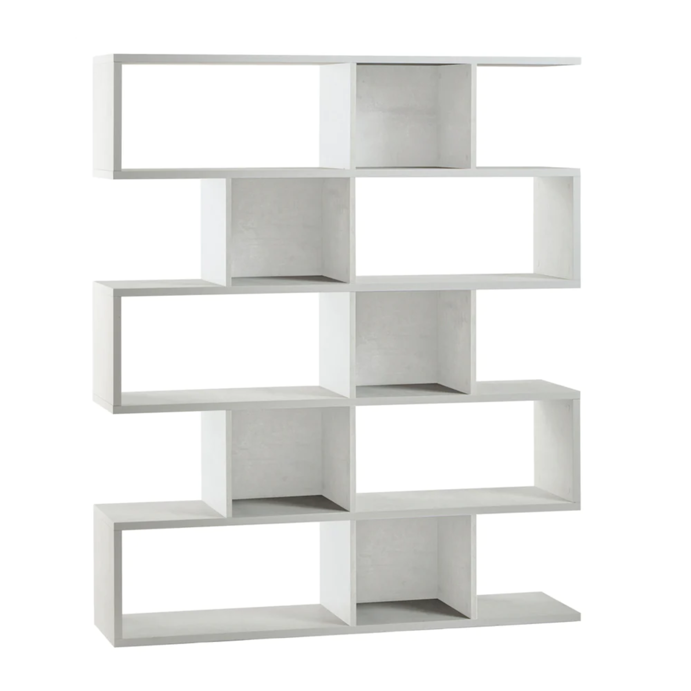"Talento" 5-tier modular modern dividing bookcase, 150x37 cm, 178 cm high