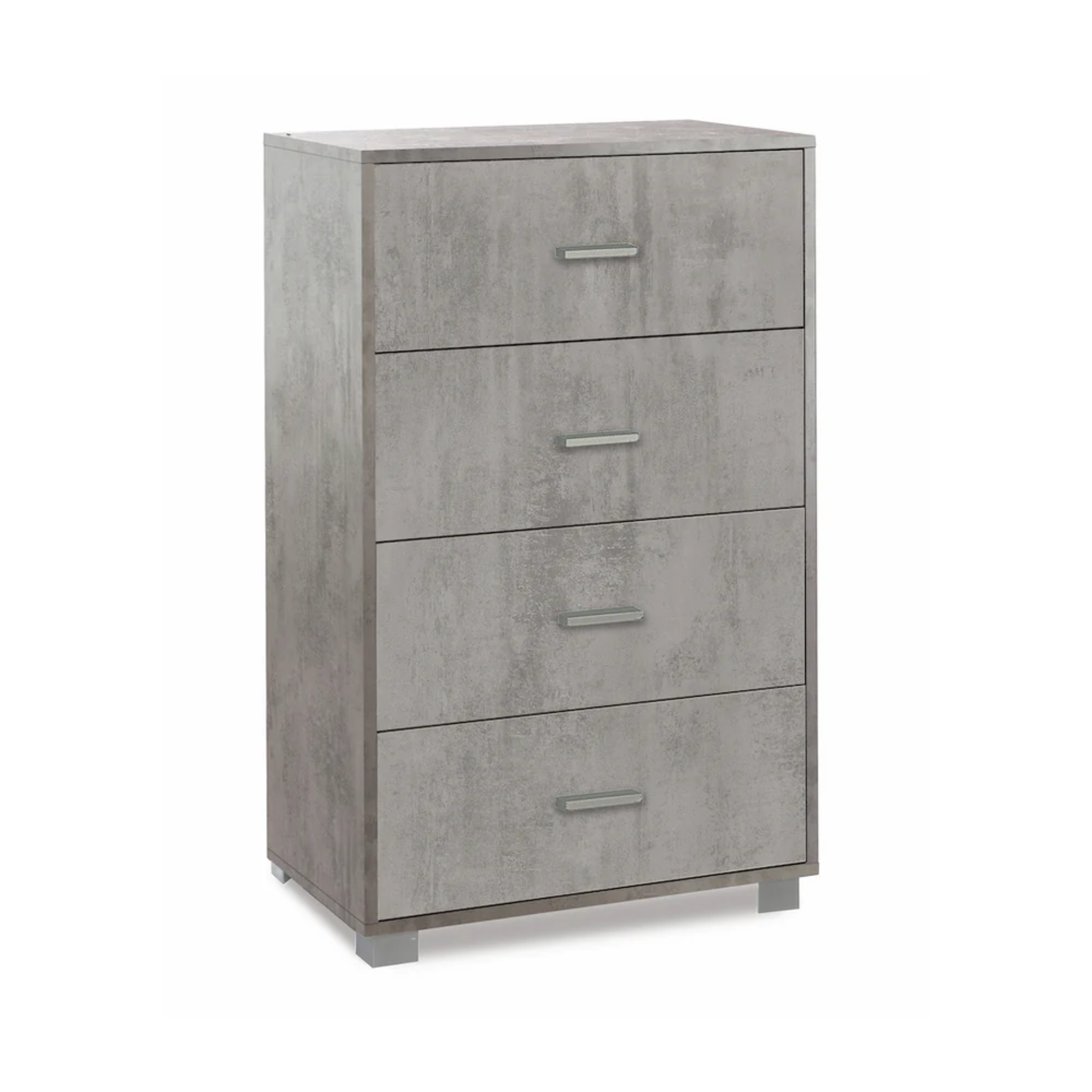 "Clara" 4-drawer wooden cabinet with feet, 70x41 cm, 112 cm high