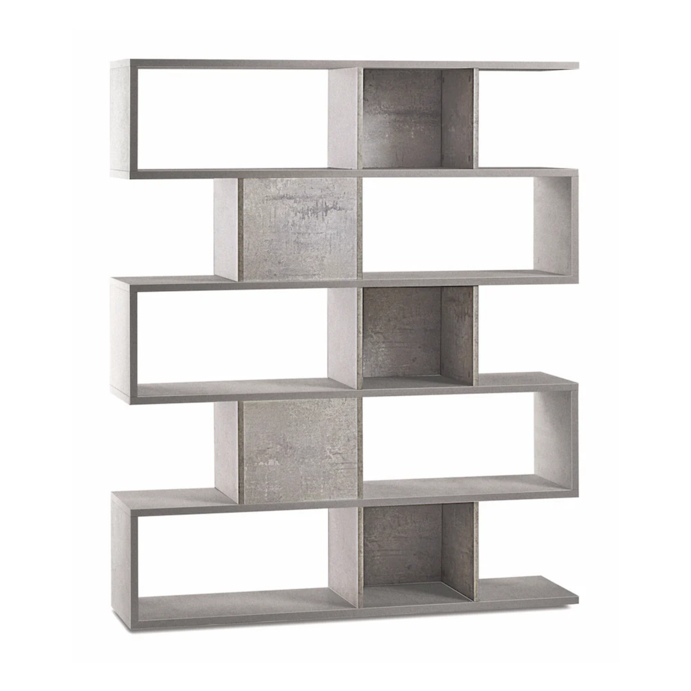 "Talento" 5-tier modular modern dividing bookcase, 150x37 cm, 178 cm high