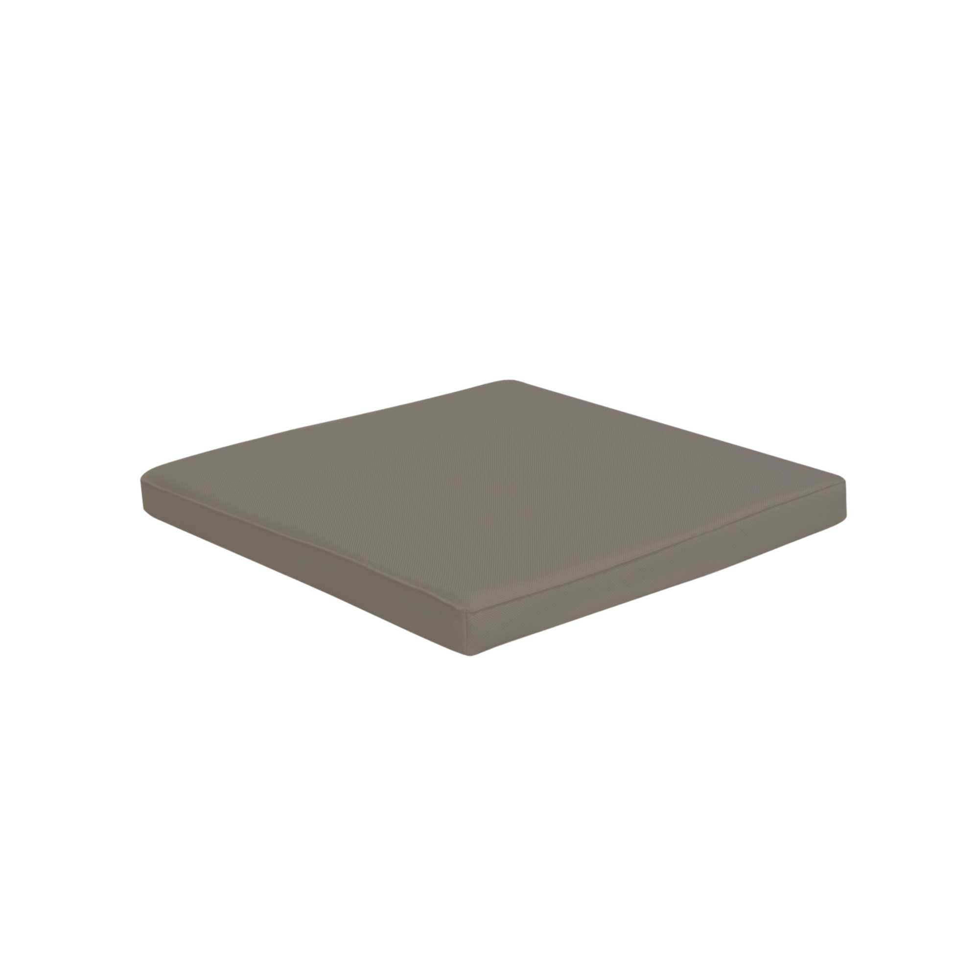 "Cus" square seat cushion with removable fabric cover