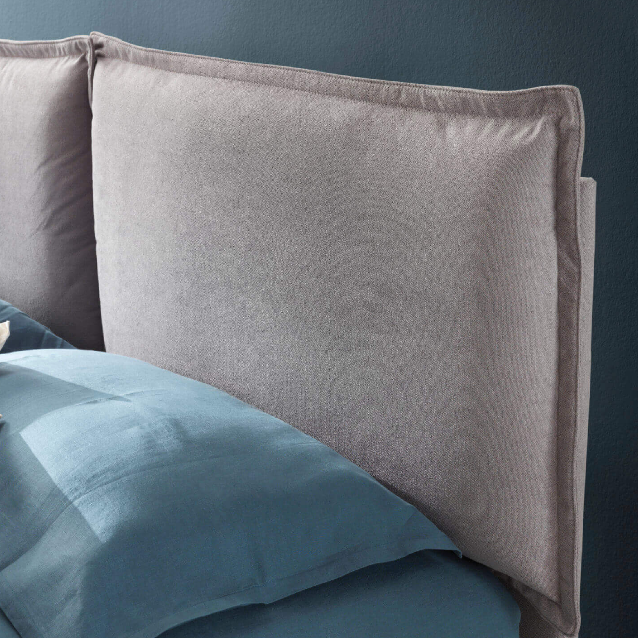 "Cuba" double bed in hydro fabric with large storage compartment