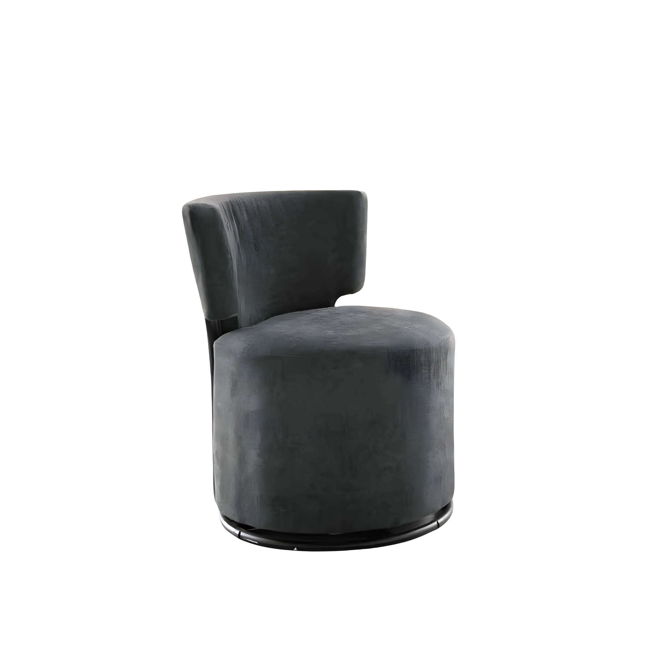 Elegant modern "Melva" armchair in fabric, 66x67 cm, 78h