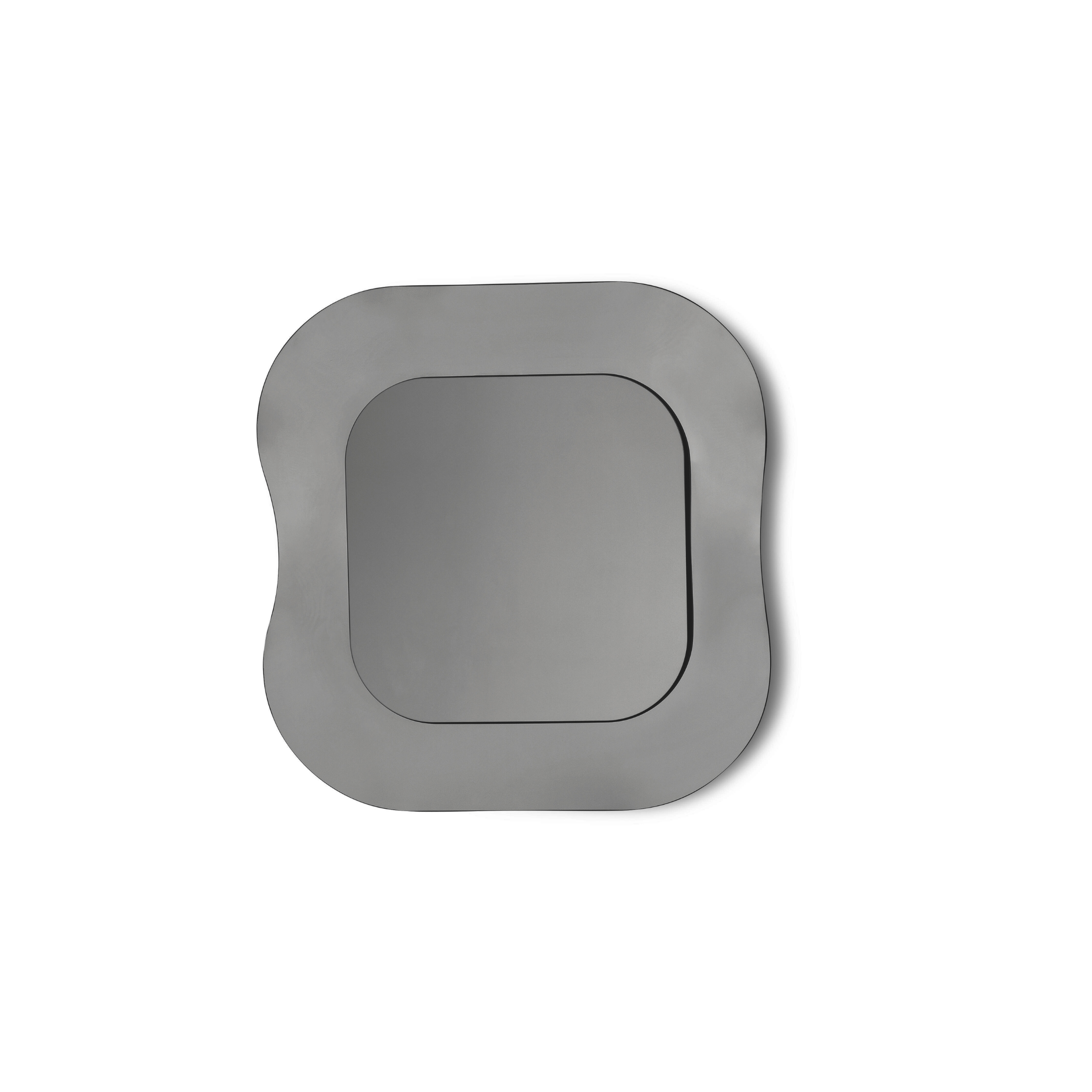 Modern wall mirror "Indi" with elegant fused glass frame