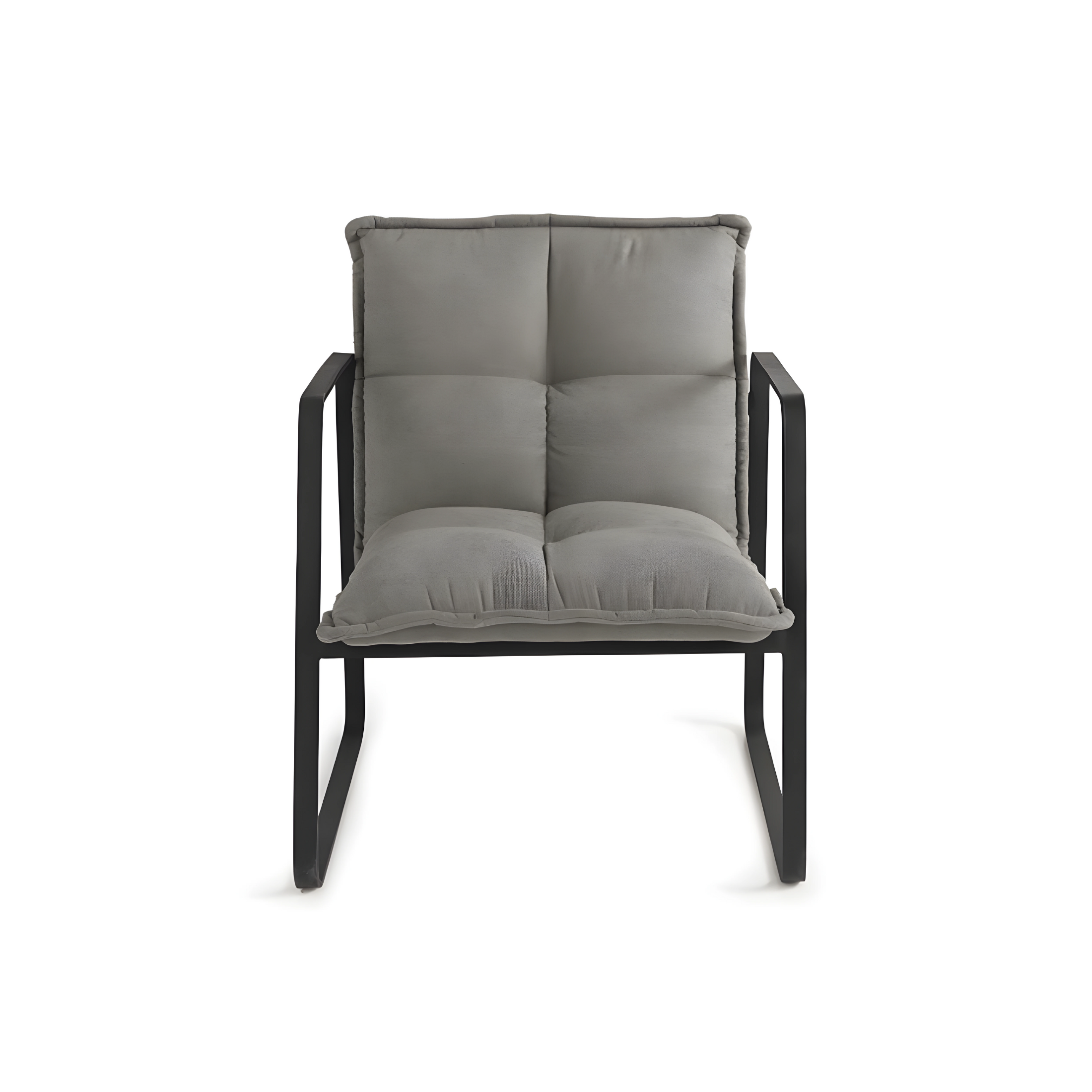 Modern "Axel" fabric armchair with metal frame, 68x65 cm, 78h