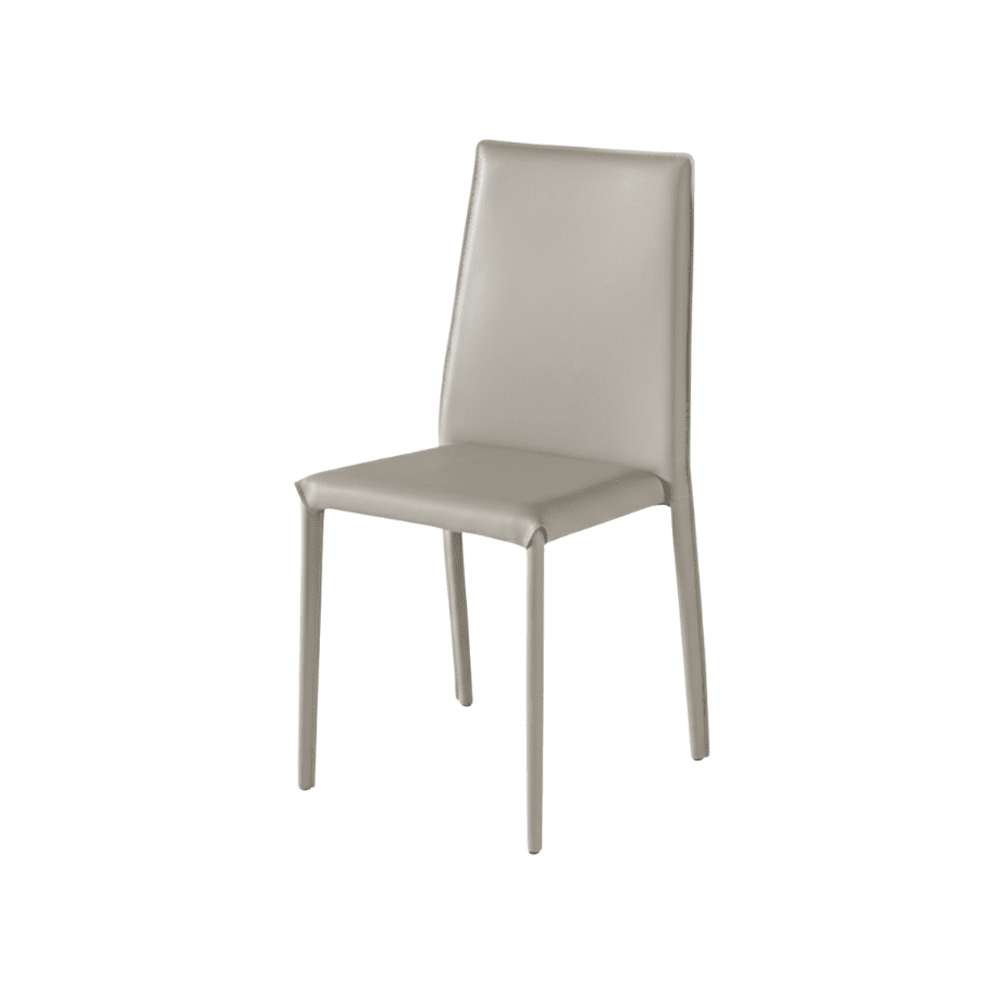 Set di sedie imbottite "Lina" in interamente rivestita in similcuoio cm 50x43 88h - MondoViro