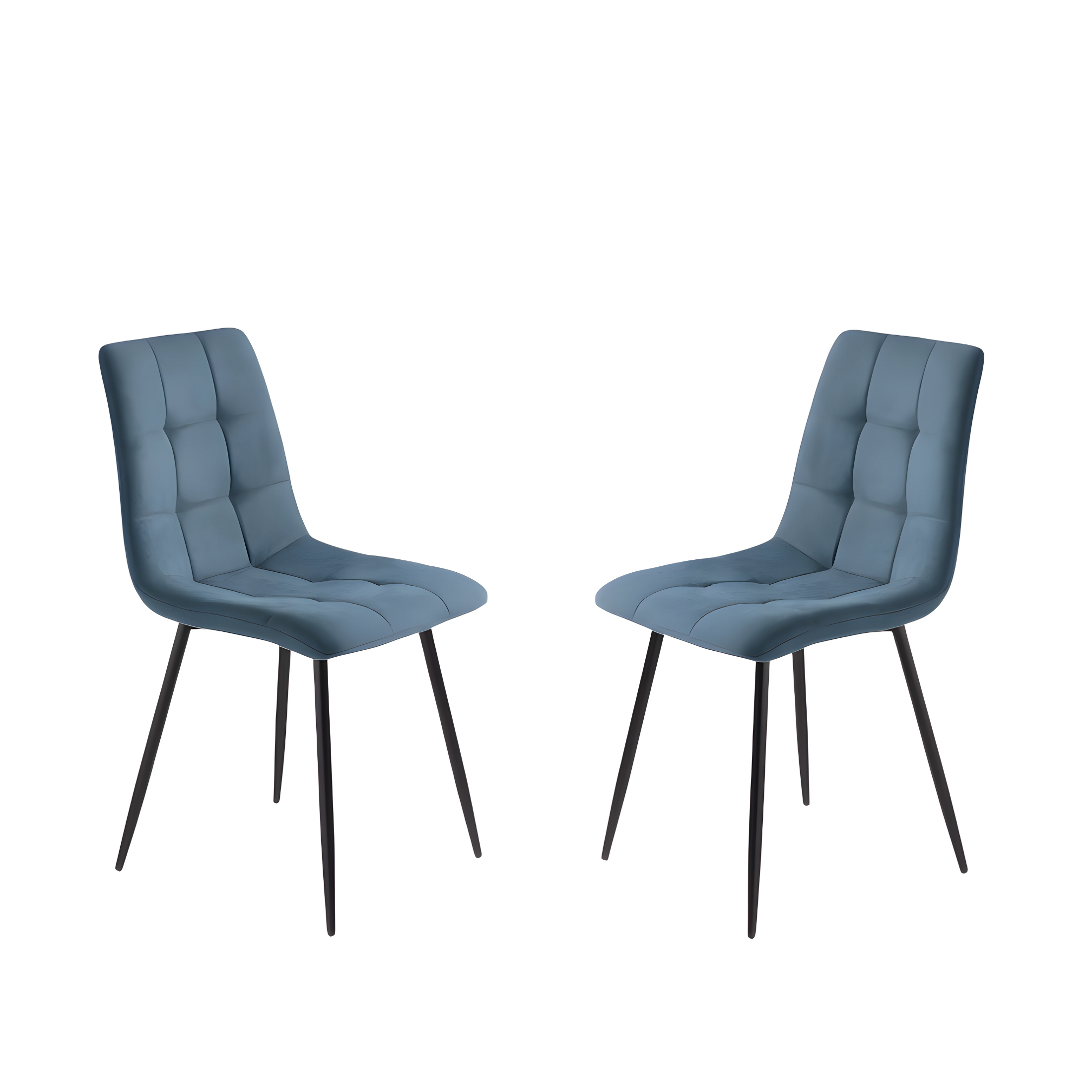 Set of modern dining chairs in "Milly" fabric with padded seat cm 45x53 88h