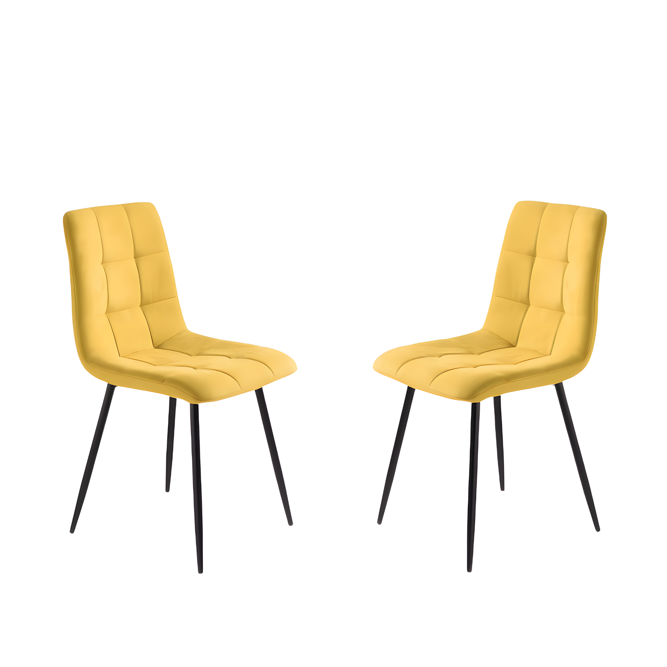 Set of modern dining chairs in "Milly" fabric with padded seat cm 45x53 88h