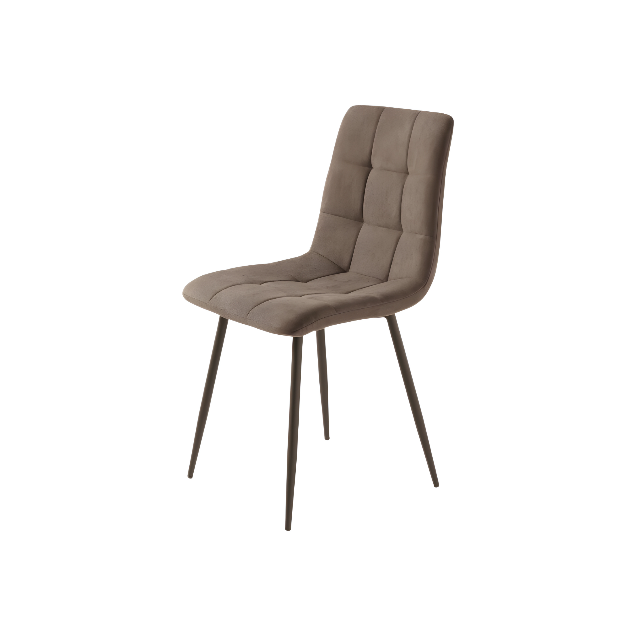 Set of modern dining chairs in "Milly" fabric with padded seat cm 45x53 88h