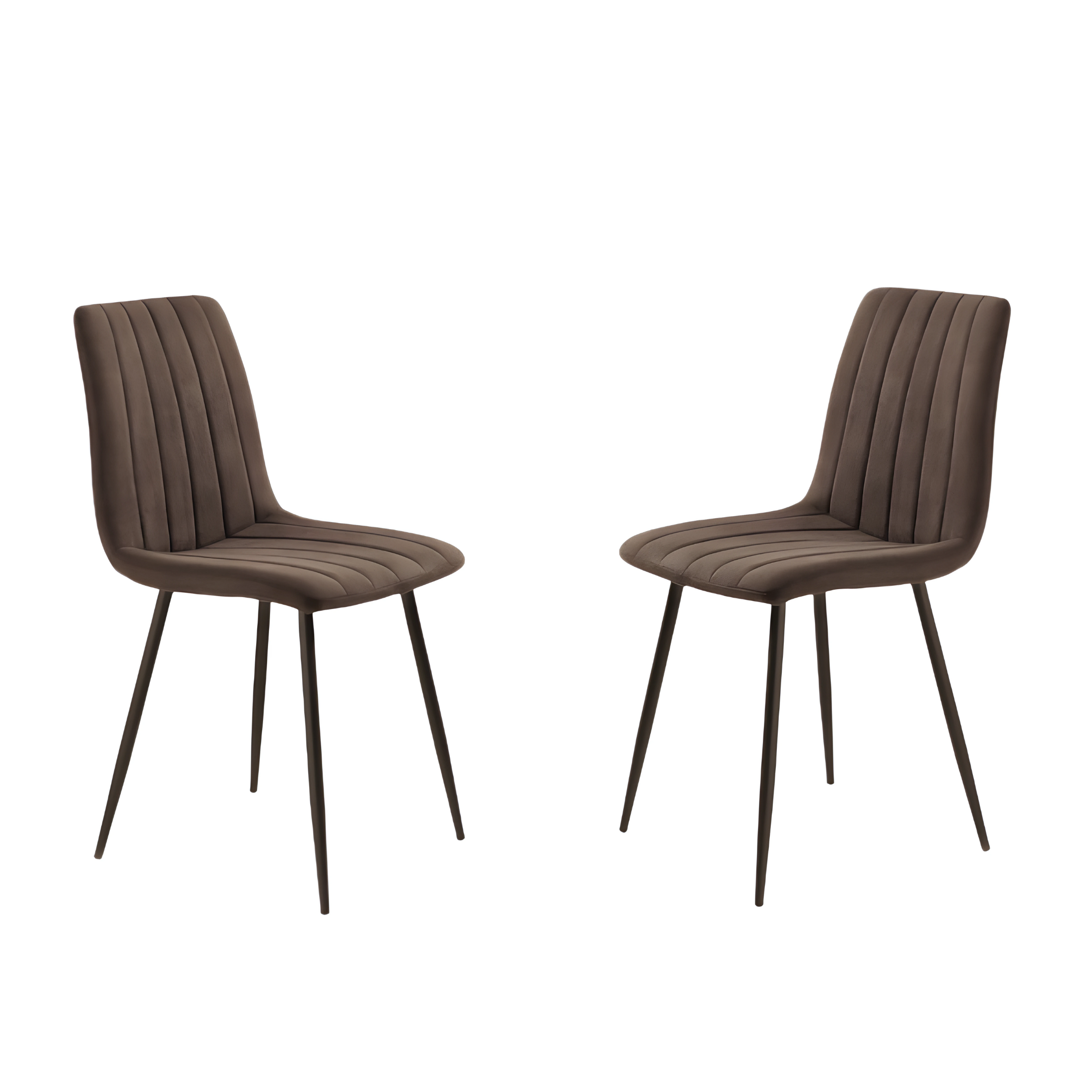 Set of modern dining chairs in "Palmer" fabric padded cm 45x54 88h