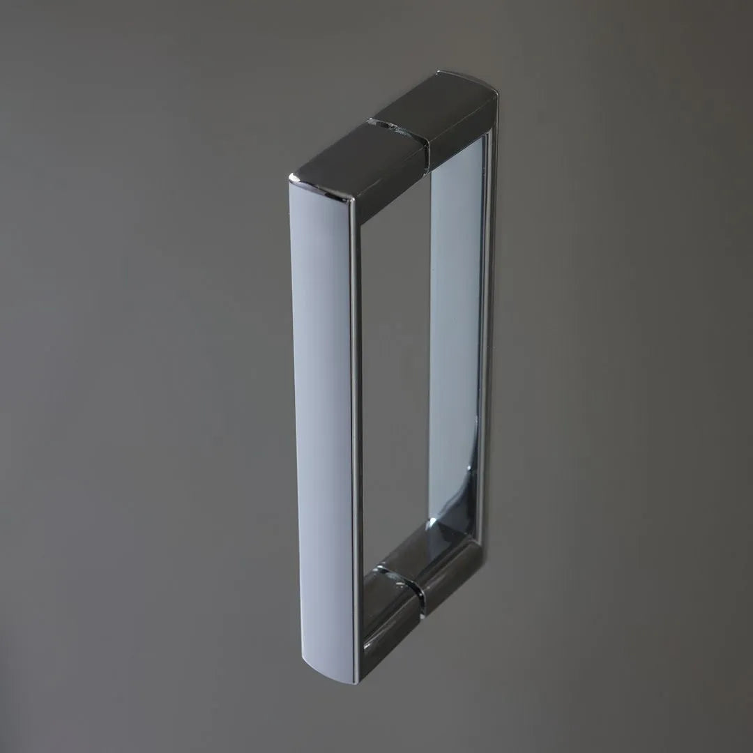 "Sospiro" modern space-saving niche shower enclosure with 195 cm high hinged opening