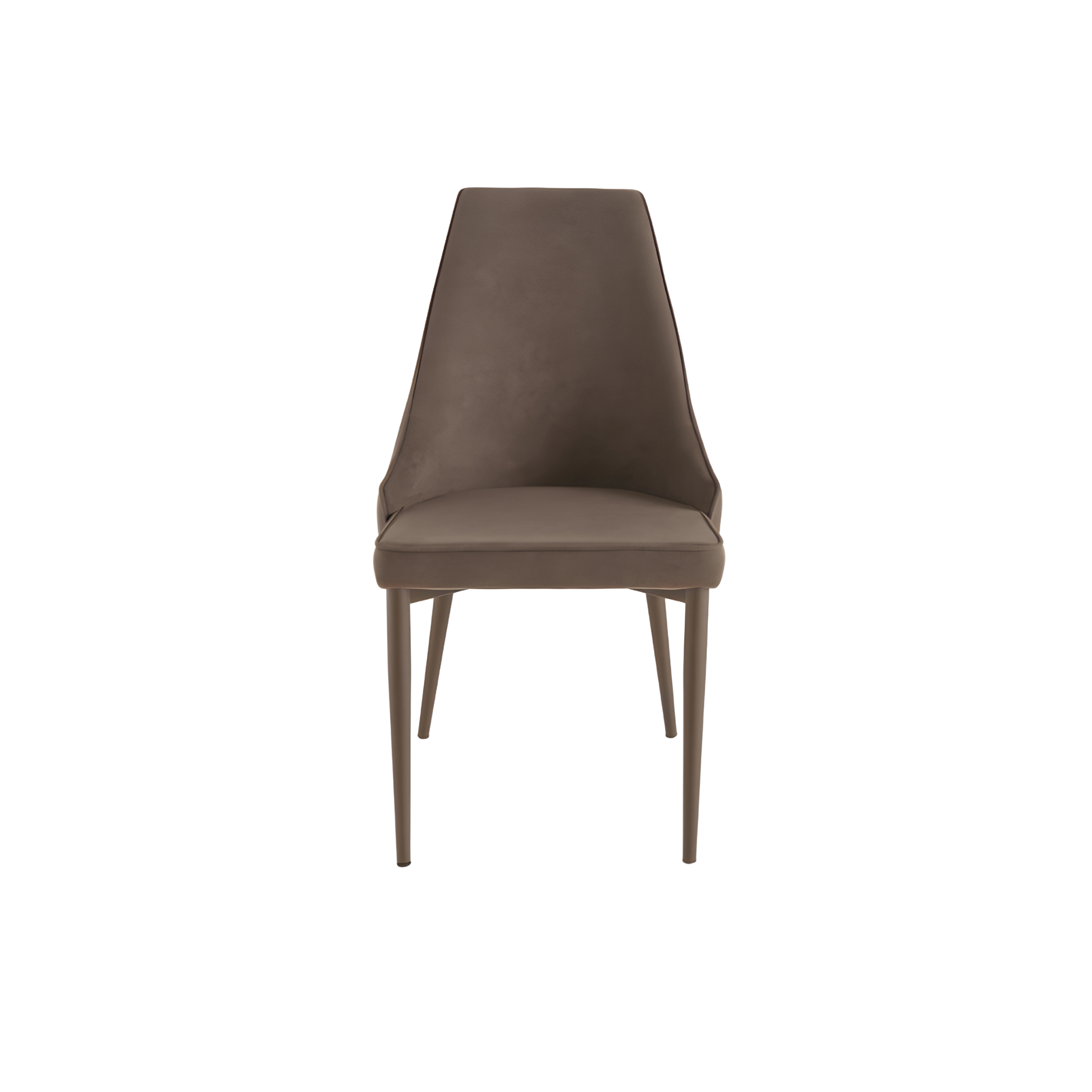 Set of elegant dining chairs in "Keri" fabric with painted metal base, 50x60 cm, 88h