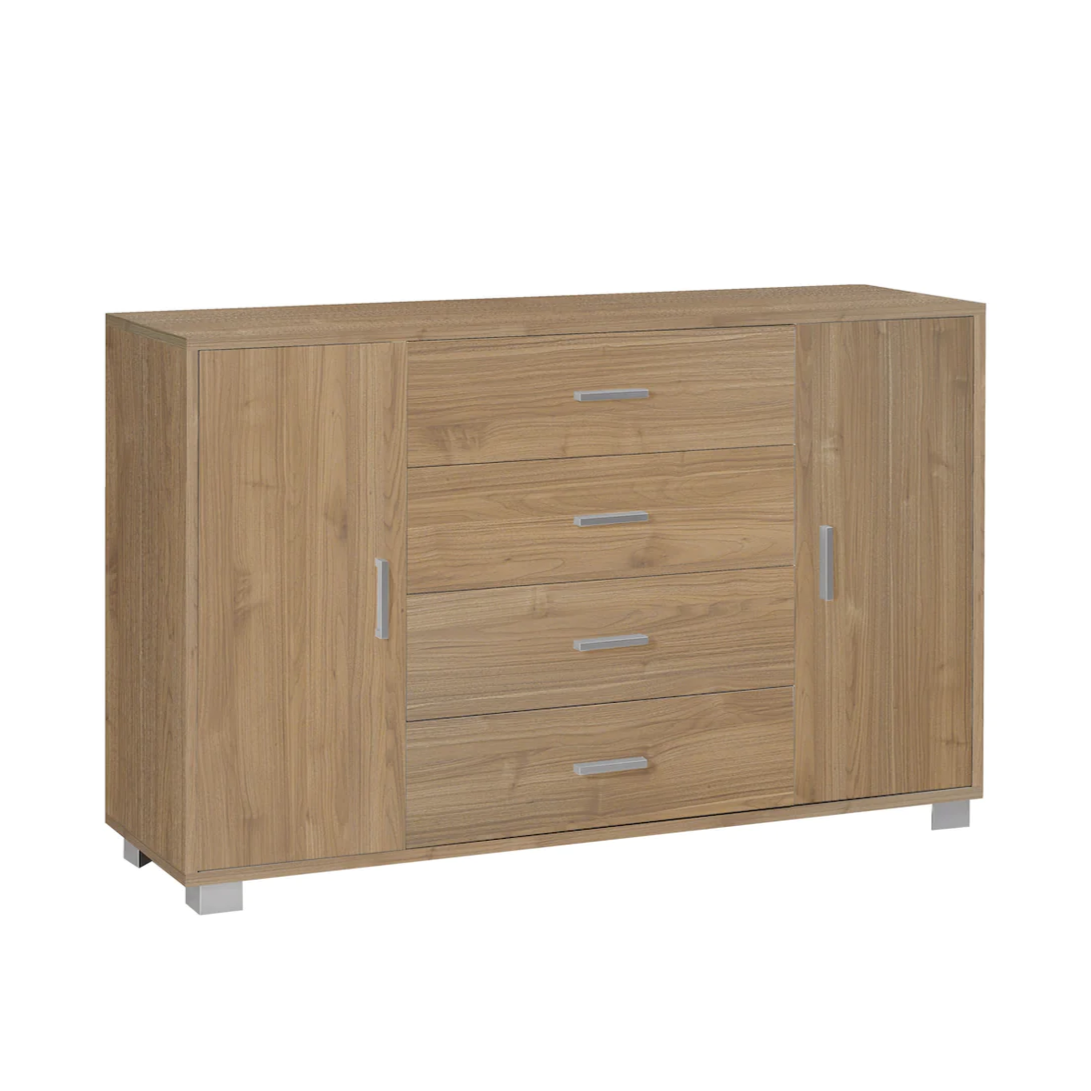 "Romeo" wooden entrance hall unit with 4 drawers and 2 doors, 136x41 cm, 86 cm high