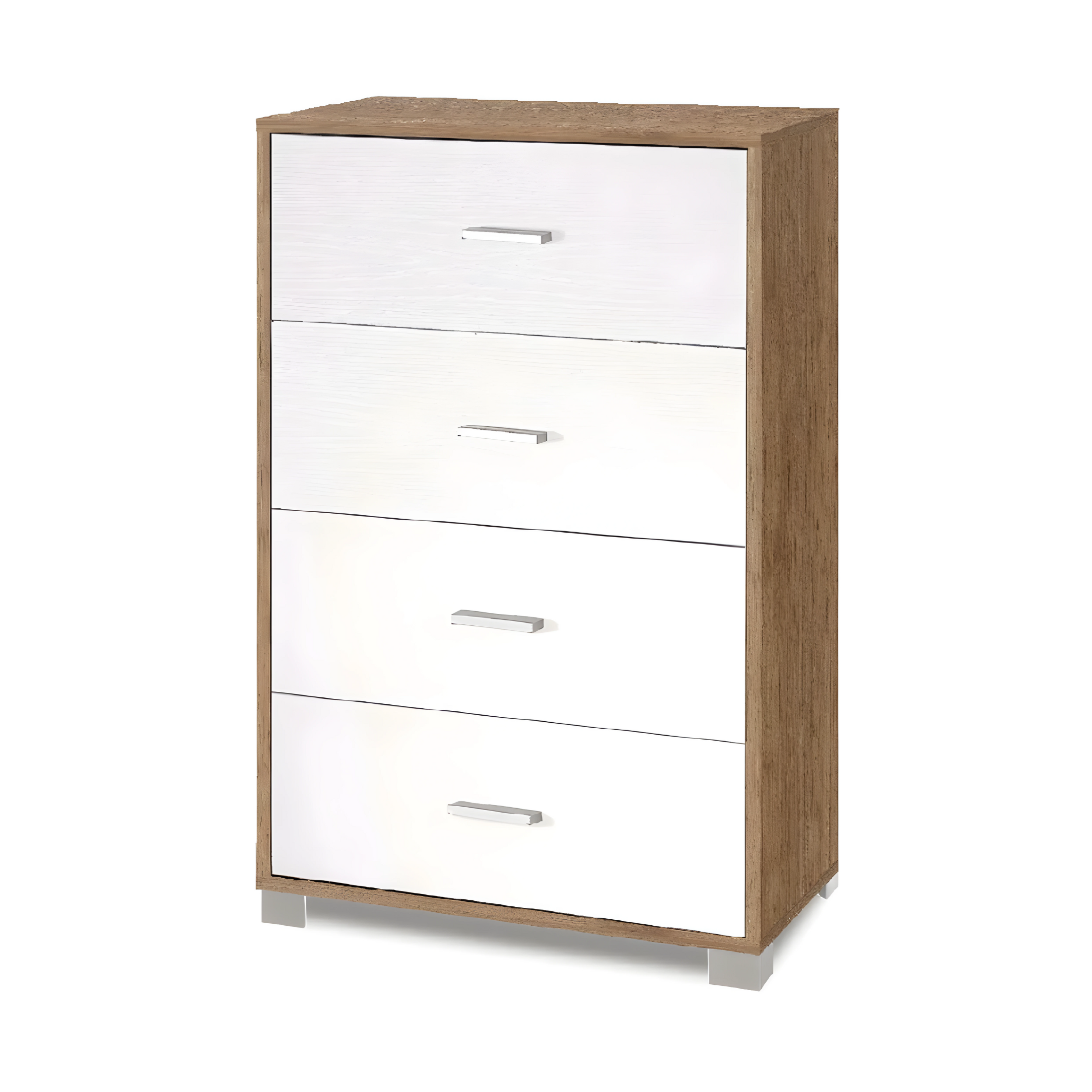 "Clara" 4-drawer wooden cabinet with feet, 70x41 cm, 112 cm high