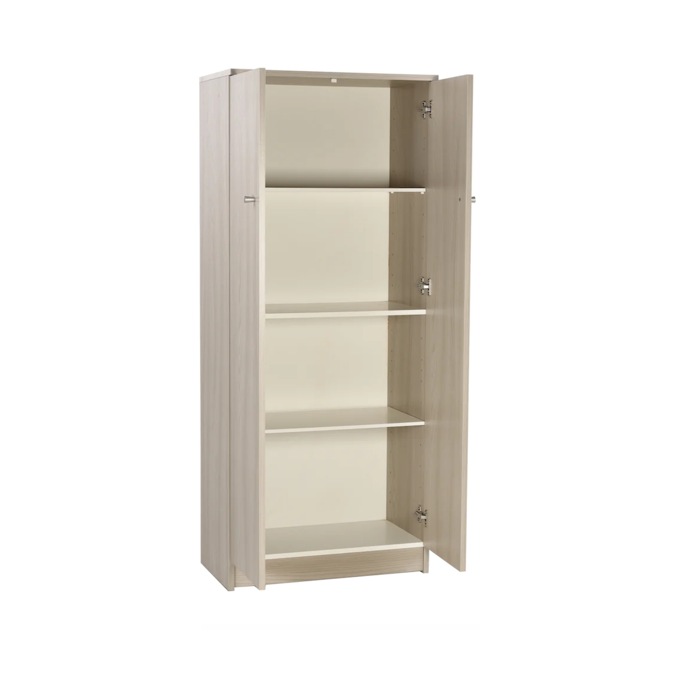 Wooden wardrobe with 2 doors and 3 adjustable shelves "Matilde" 62x34 cm 147h