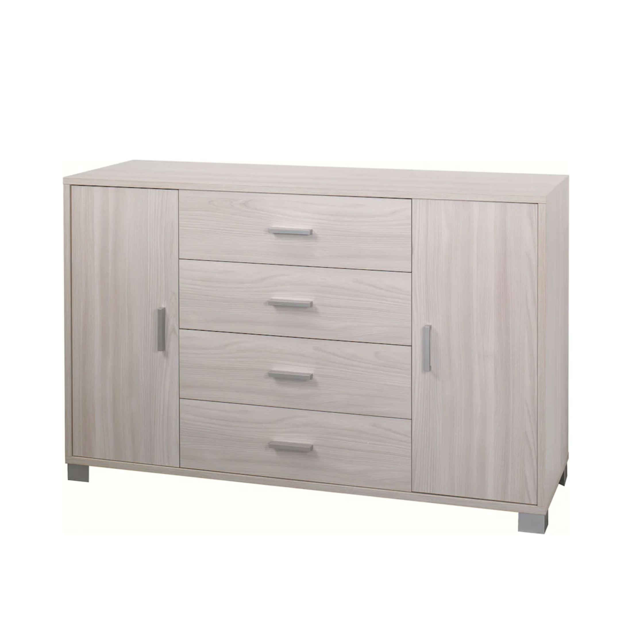 "Romeo" wooden entrance hall unit with 4 drawers and 2 doors, 136x41 cm, 86 cm high