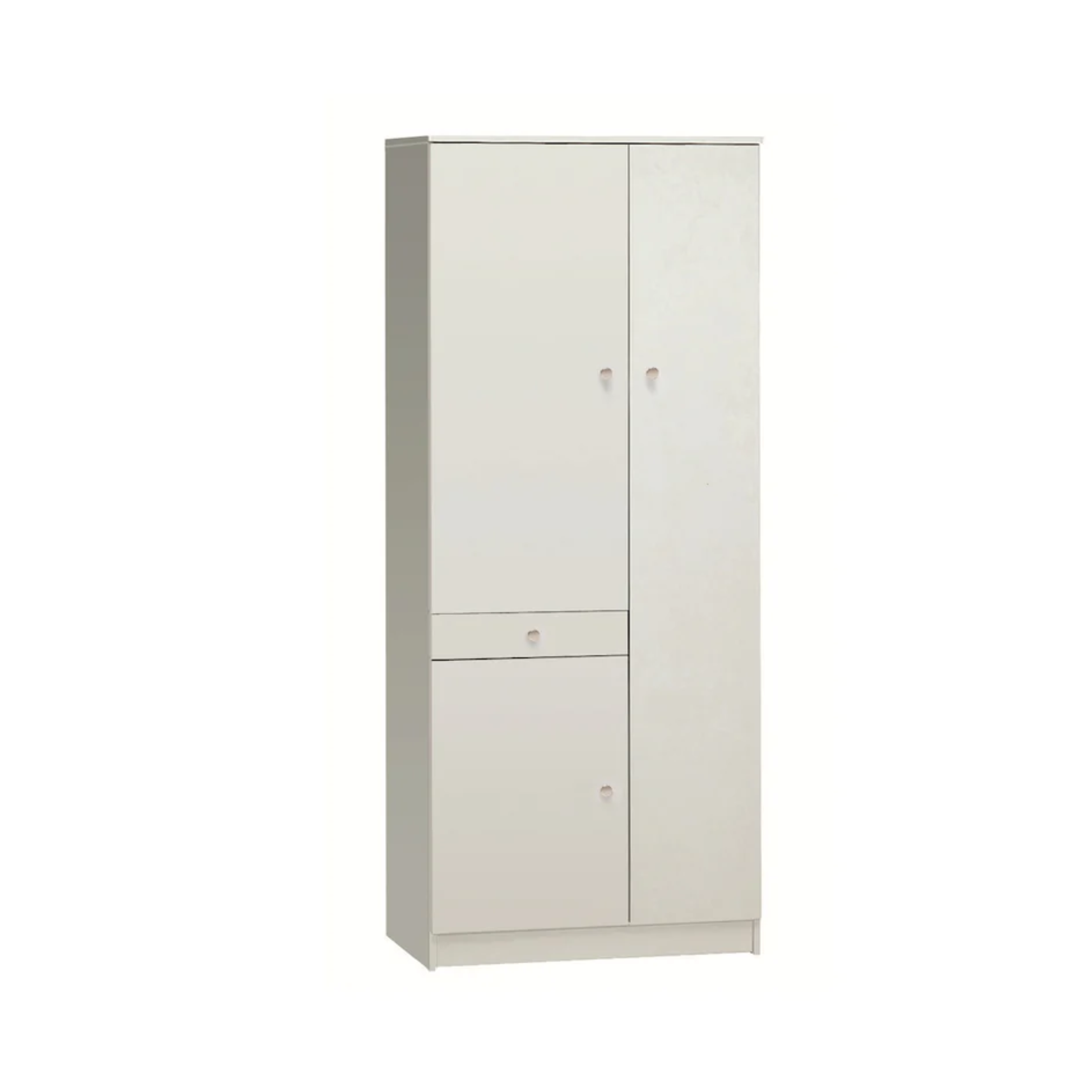 Wooden cabinet with 3 doors and 1 drawer, "Vanity" cm 77x34 183h