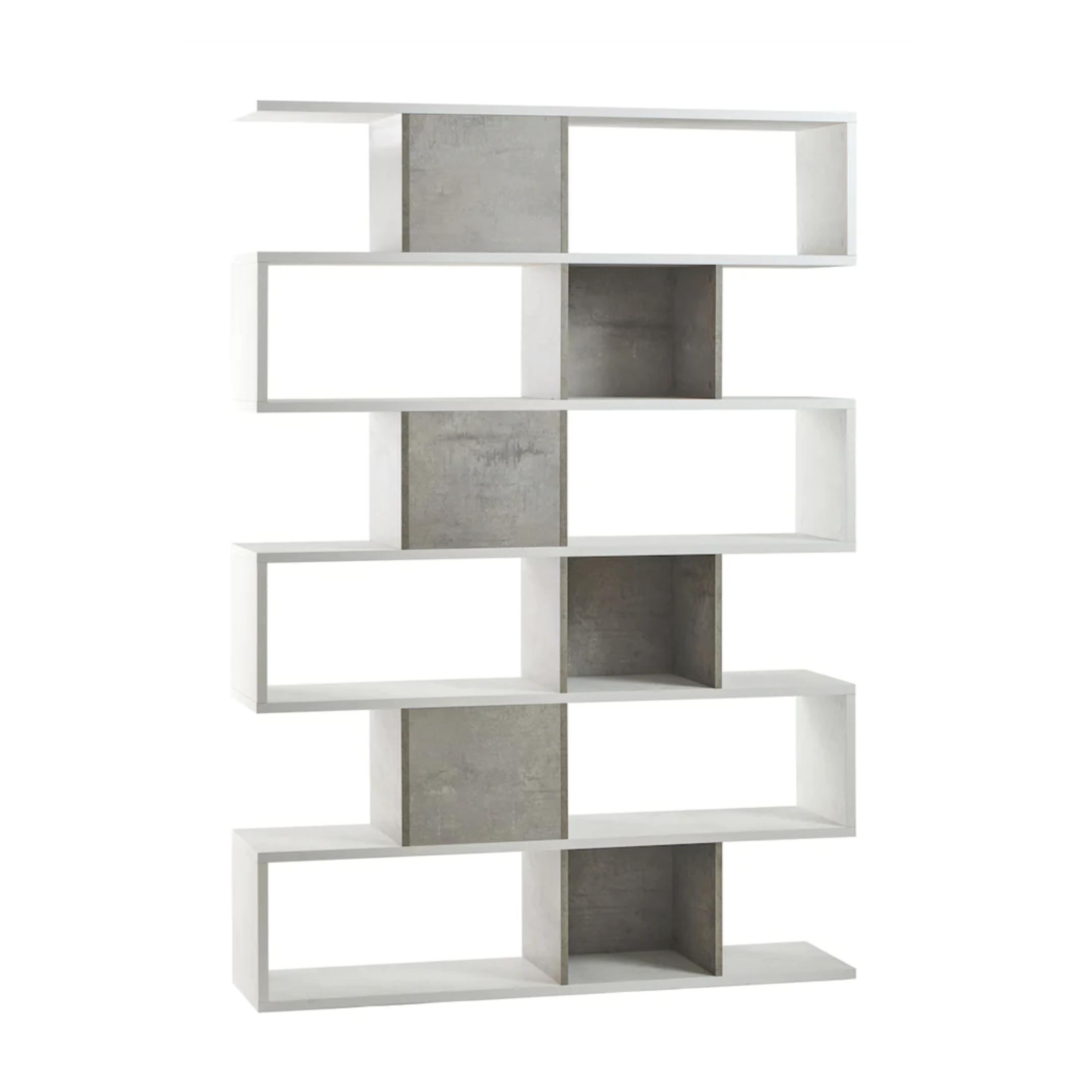"Freud" modern modular 6-tier dividing bookcase, 150x37 cm, 215 cm high