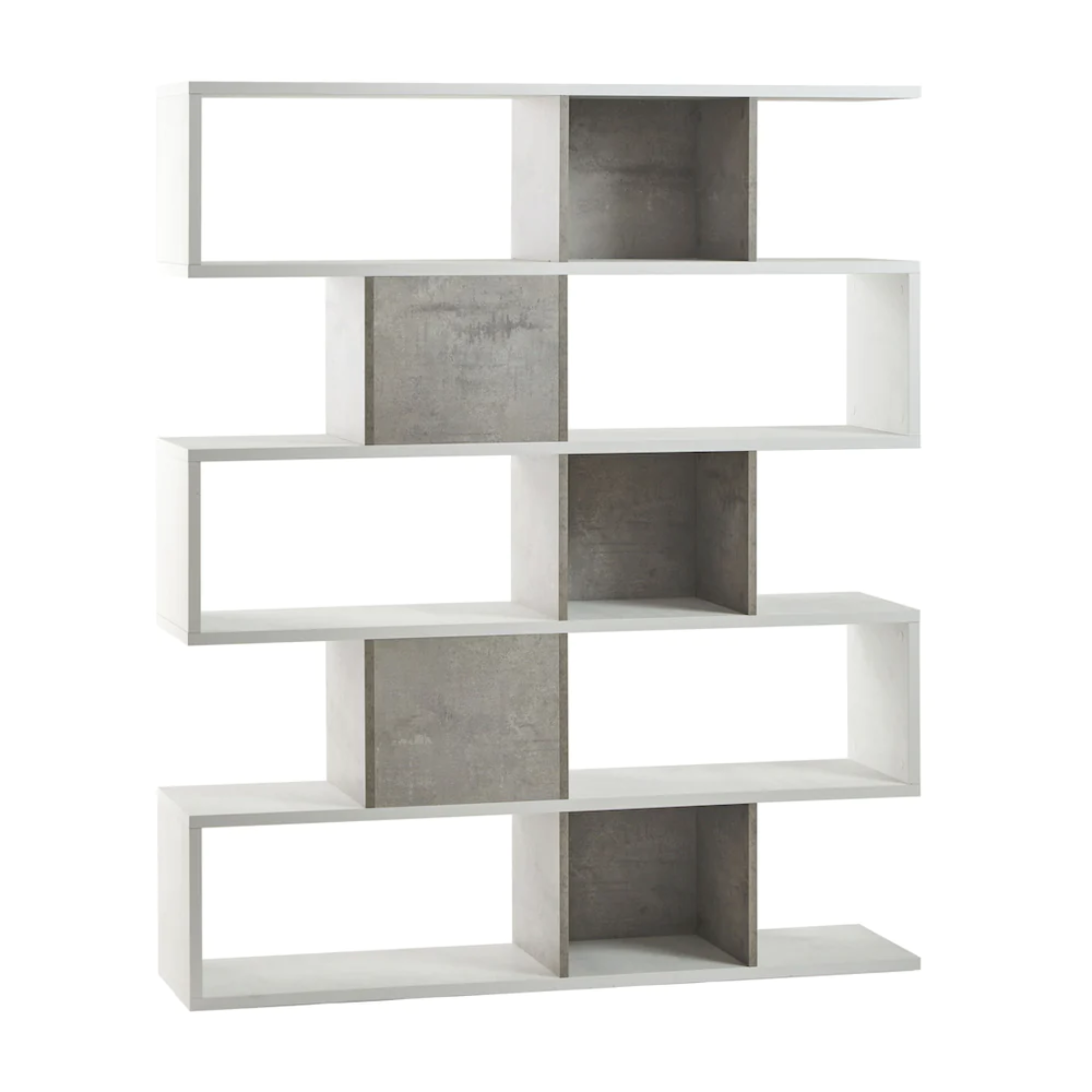 "Talento" 5-tier modular modern dividing bookcase, 150x37 cm, 178 cm high