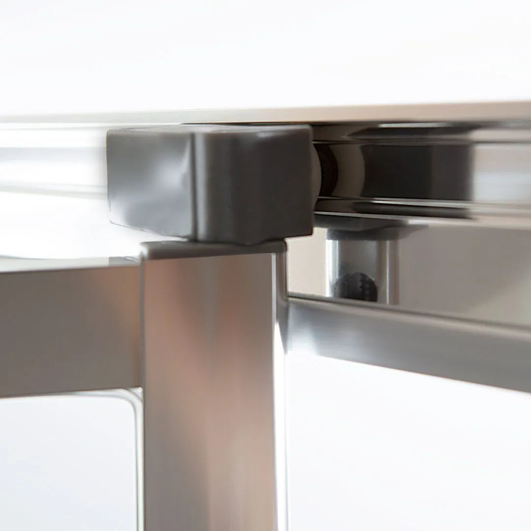 "Sospiro" modern space-saving niche shower enclosure with 195 cm high hinged opening