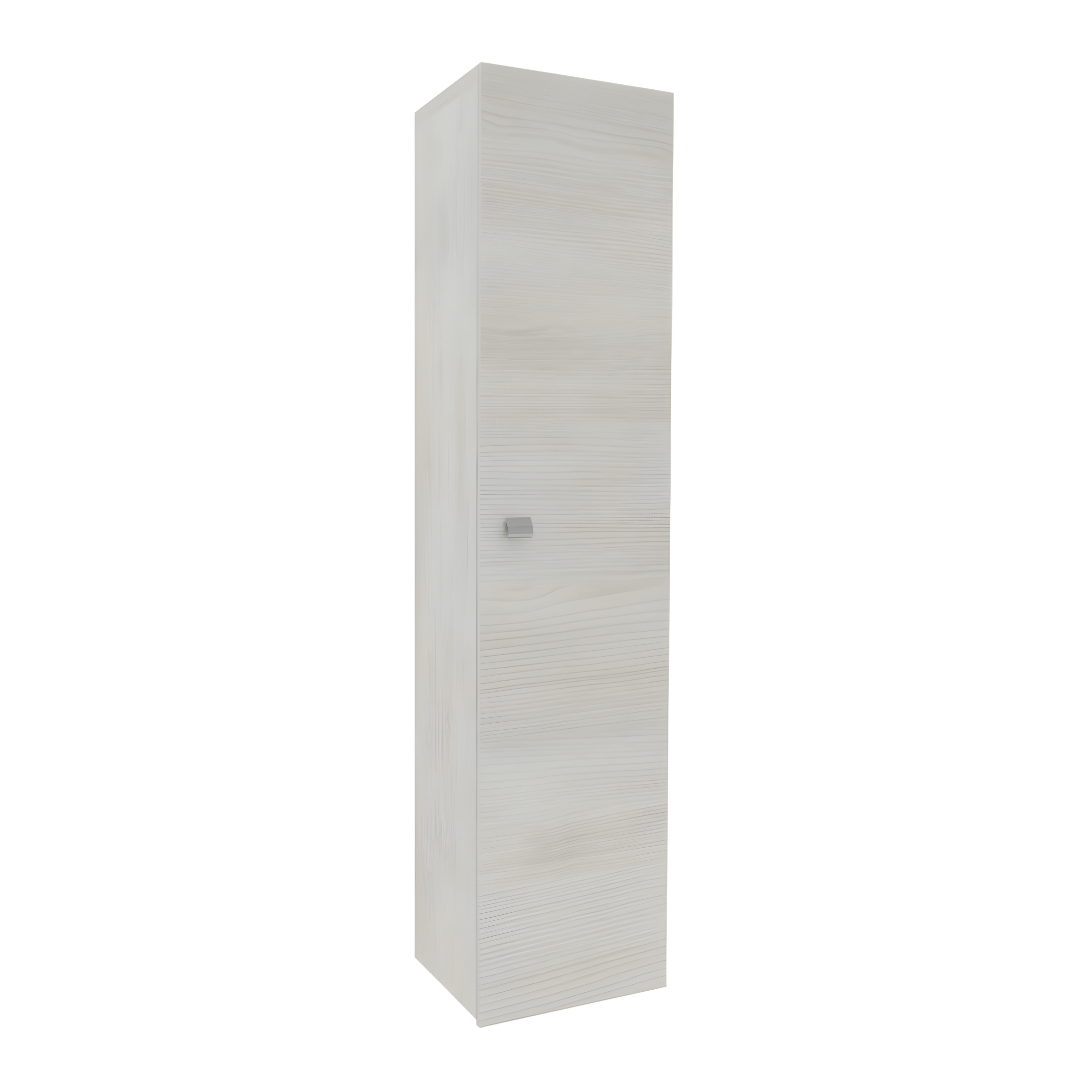 "Moa" wall-hung bathroom cabinets with glass shelves and 1 door