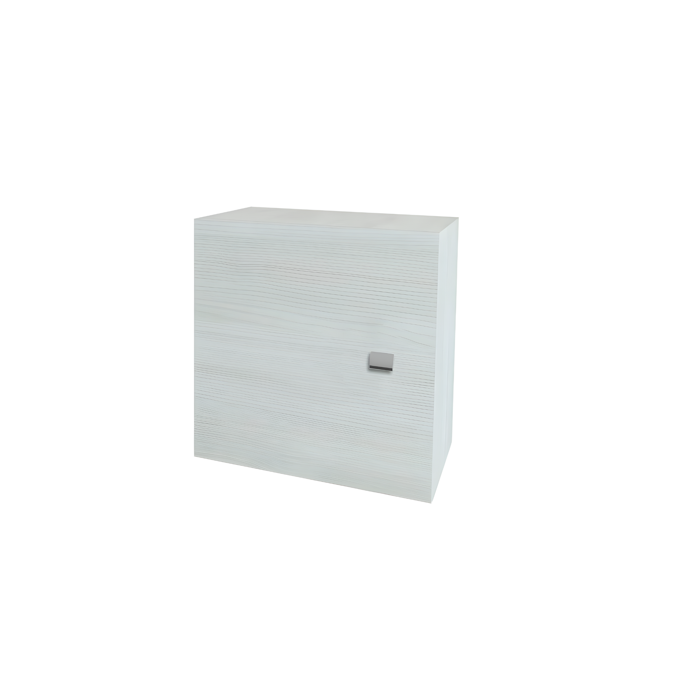 "Moa" wall-hung bathroom cabinets with glass shelves and 1 door