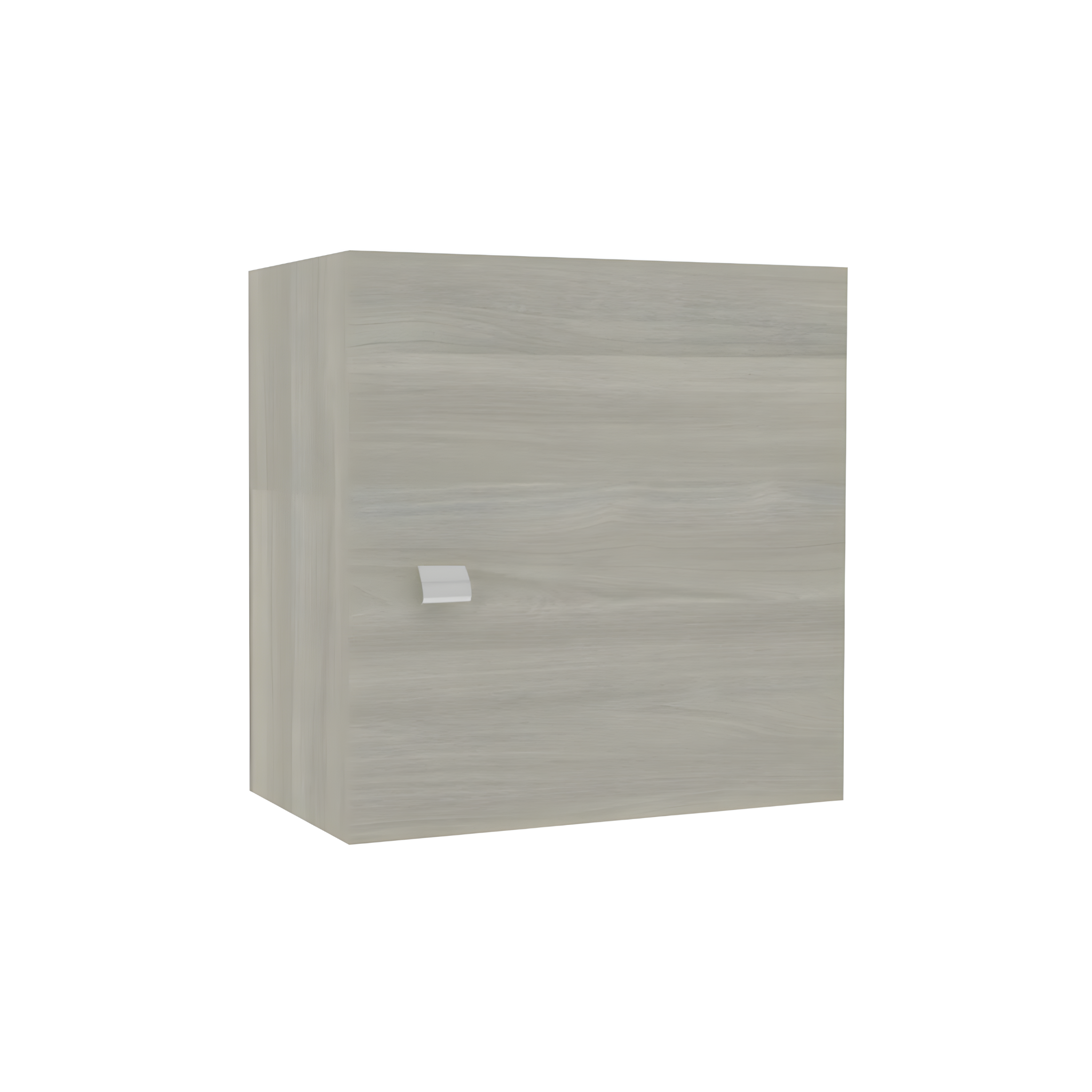 "Moa" wall-hung bathroom cabinets with glass shelves and 1 door