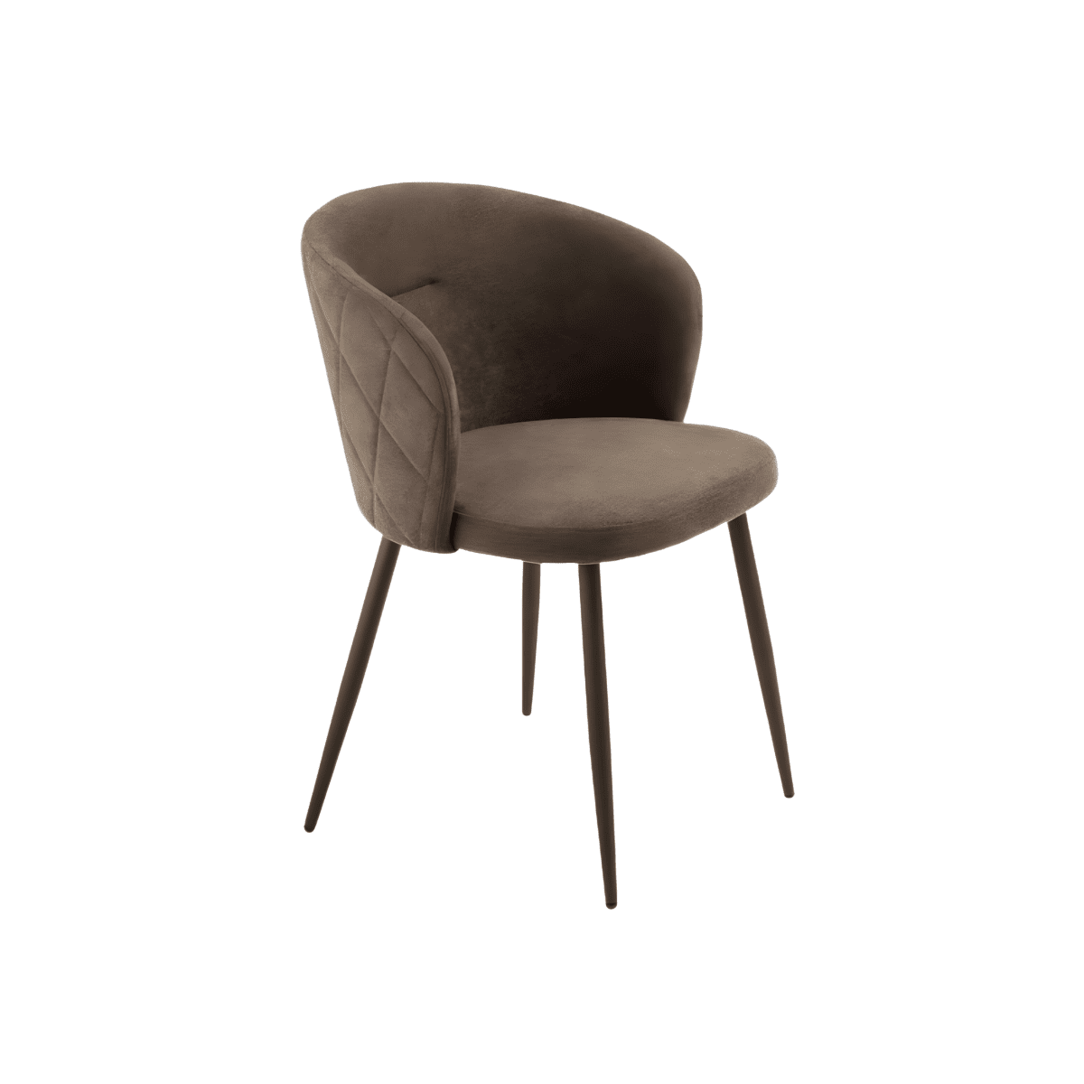 Set sedie da pranzo "Claris" in tessuto imbottite cm 56x55 78h - MondoViro