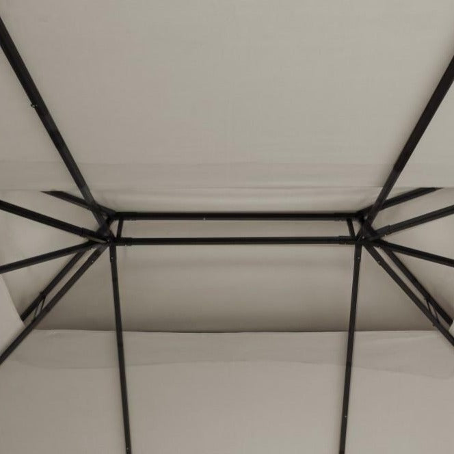 "Sahara" aluminum gazebo with side panels and mosquito nets, 3x4 m.