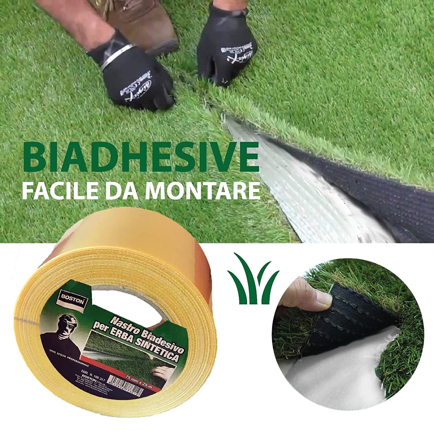 Double-Sided Tape for Synthetic Grass - 75mm x 25m