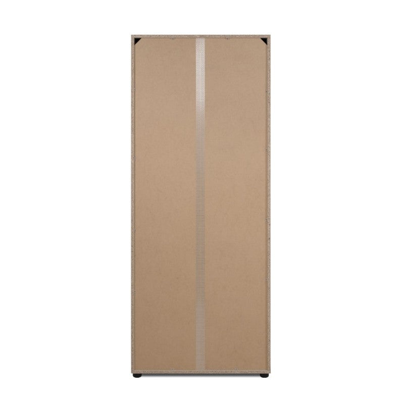 Slim, 2-door "Lugo" wooden shoe rack with 5 space-saving compartments