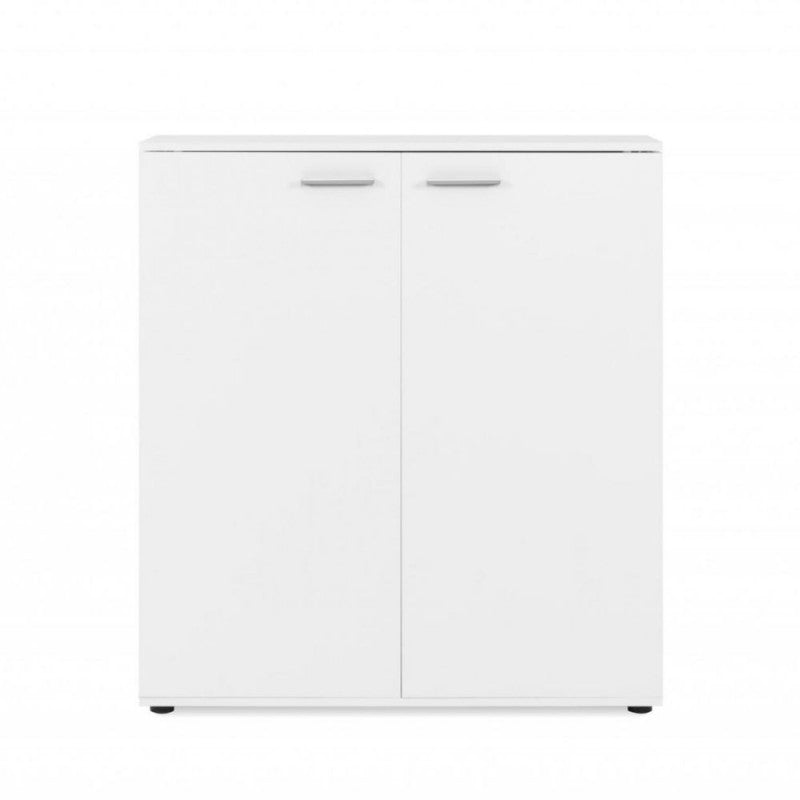 "Satos" space-saving 2-door low shoe rack with 8 shelves for the living room