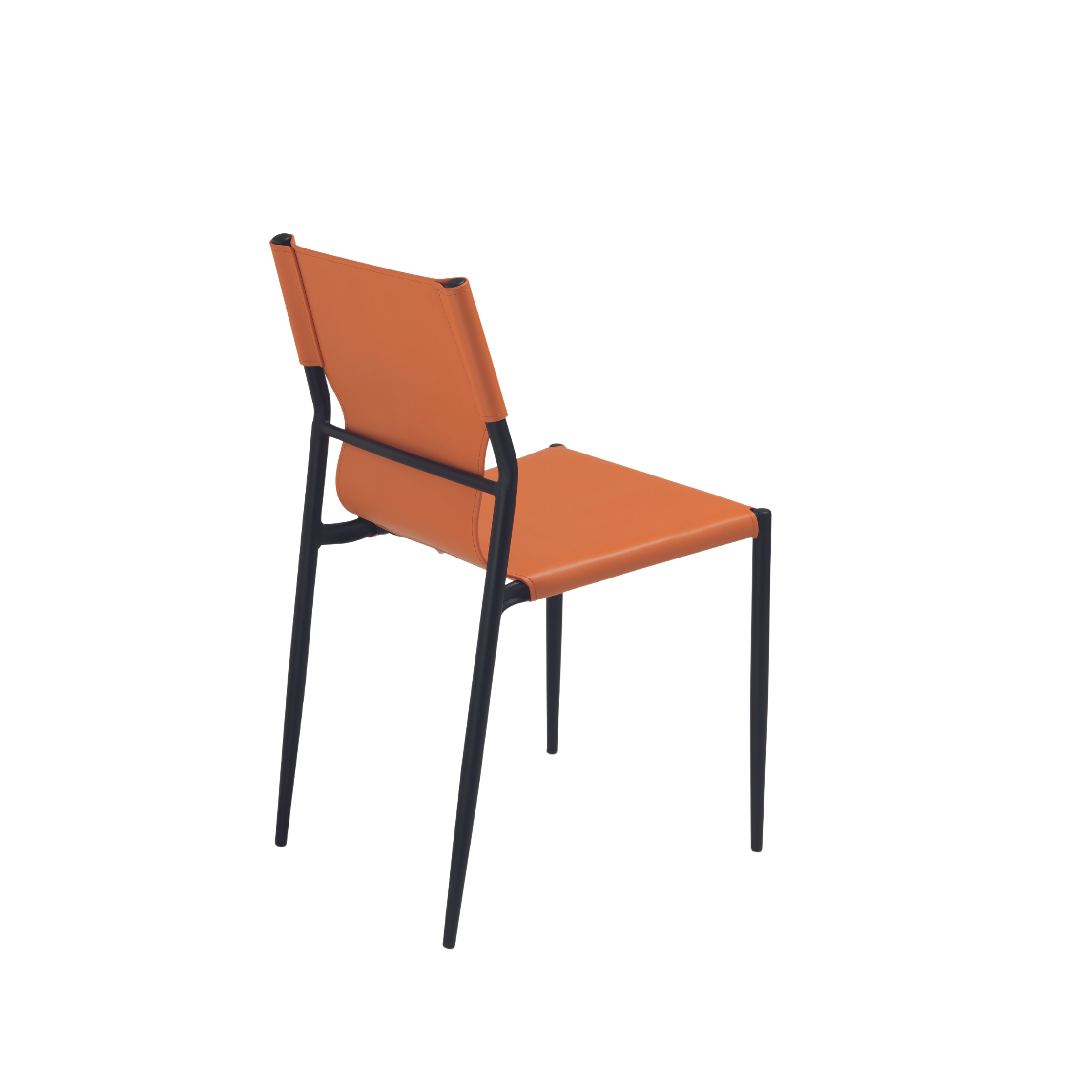 "Pablo" dining chair set with painted metal frame, 44x51 cm, 80 cm high